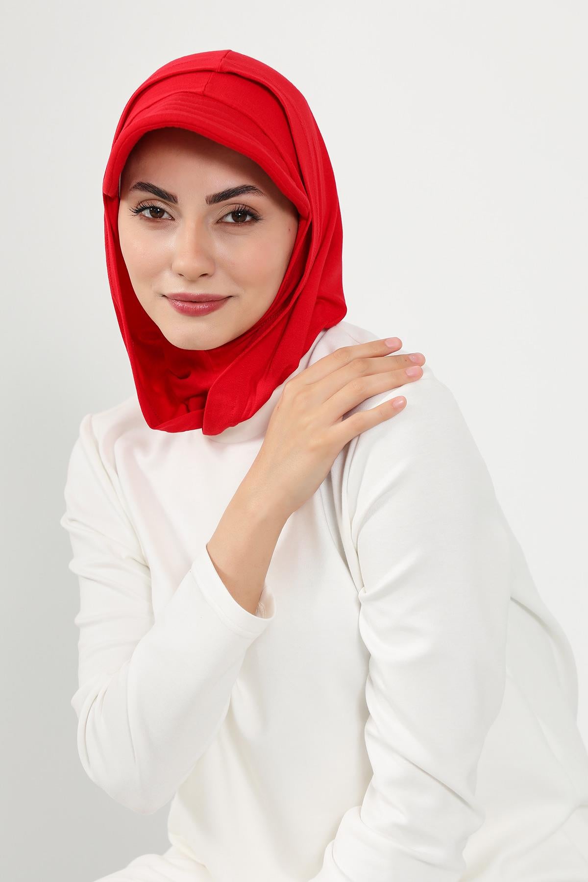 Siperlik ve Kapatıcı Özellikli Penye Kadın Hazır Bone,B-88P