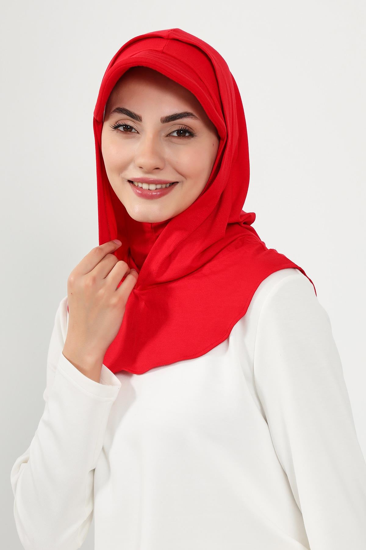 Siperlik ve Kapatıcı Özellikli Penye Kadın Hazır Bone,B-88P
