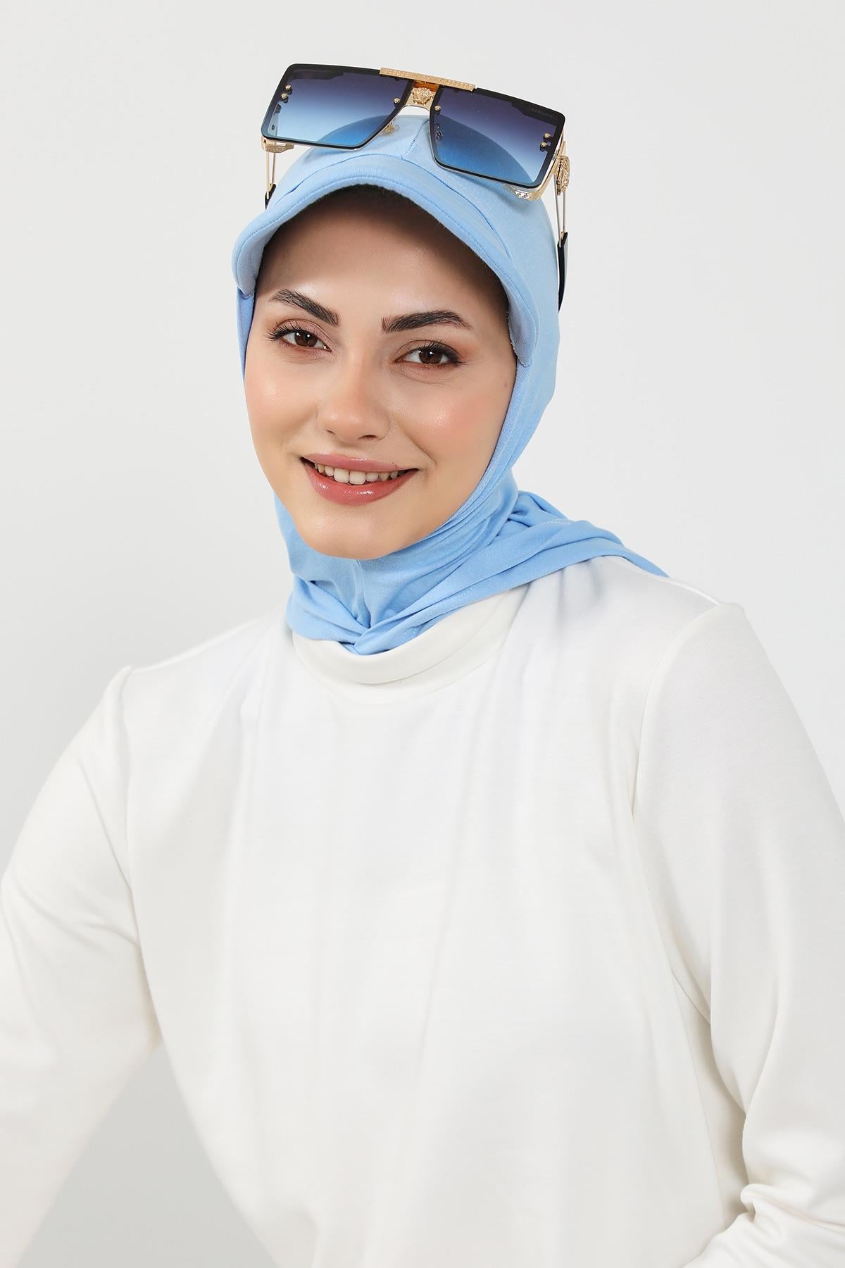 Siperlik ve Kapatıcı Özellikli Penye Kadın Hazır Bone,B-88P