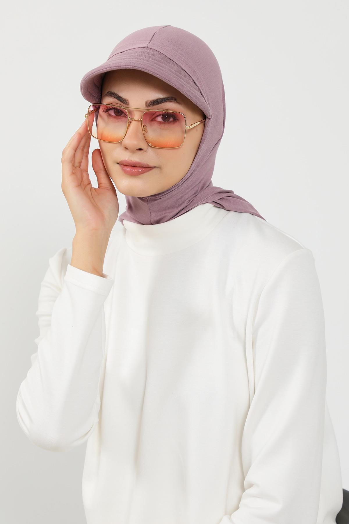 Siperlik ve Kapatıcı Özellikli Penye Kadın Hazır Bone,B-88P