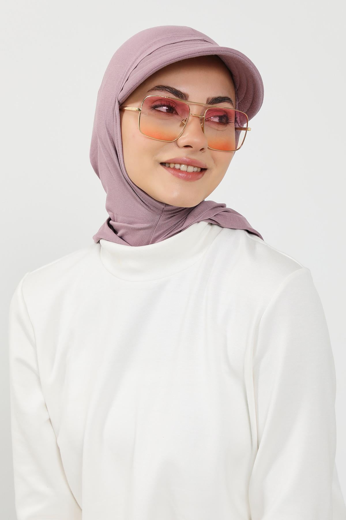 Siperlik ve Kapatıcı Özellikli Penye Kadın Hazır Bone,B-88P