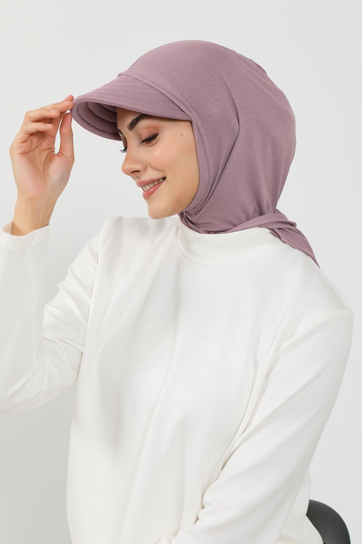 Siperlik ve Kapatıcı Özellikli Penye Kadın Hazır Bone,B-88P