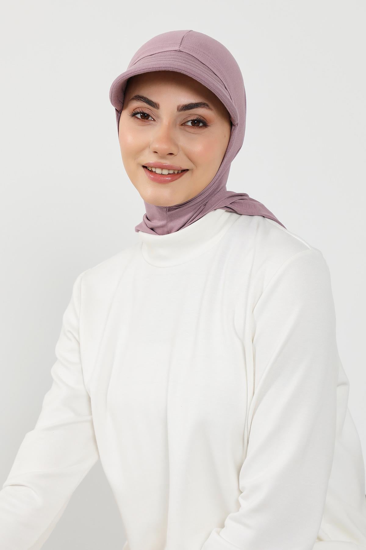Siperlik ve Kapatıcı Özellikli Penye Kadın Hazır Bone,B-88P