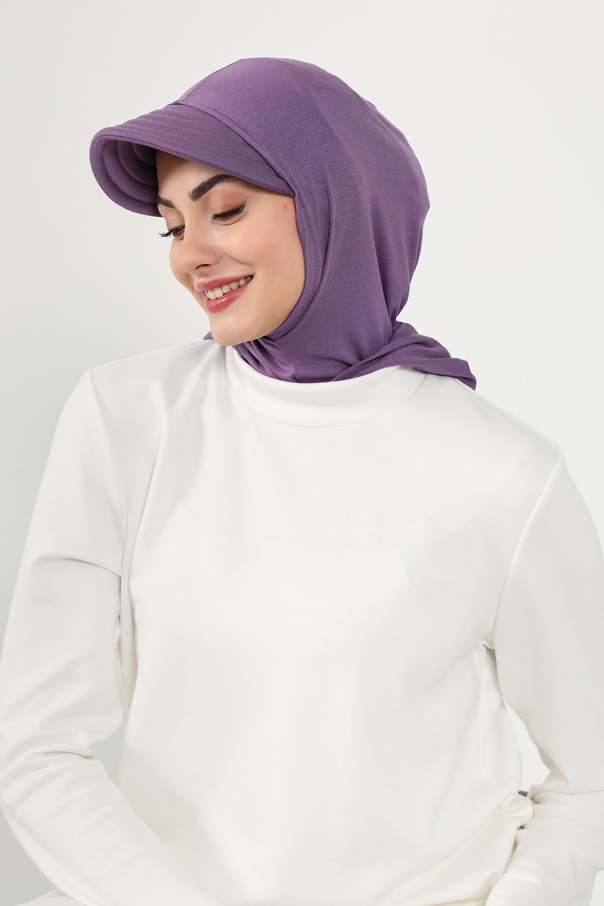 Siperlik ve Kapatıcı Özellikli Penye Kadın Hazır Bone,B-88P