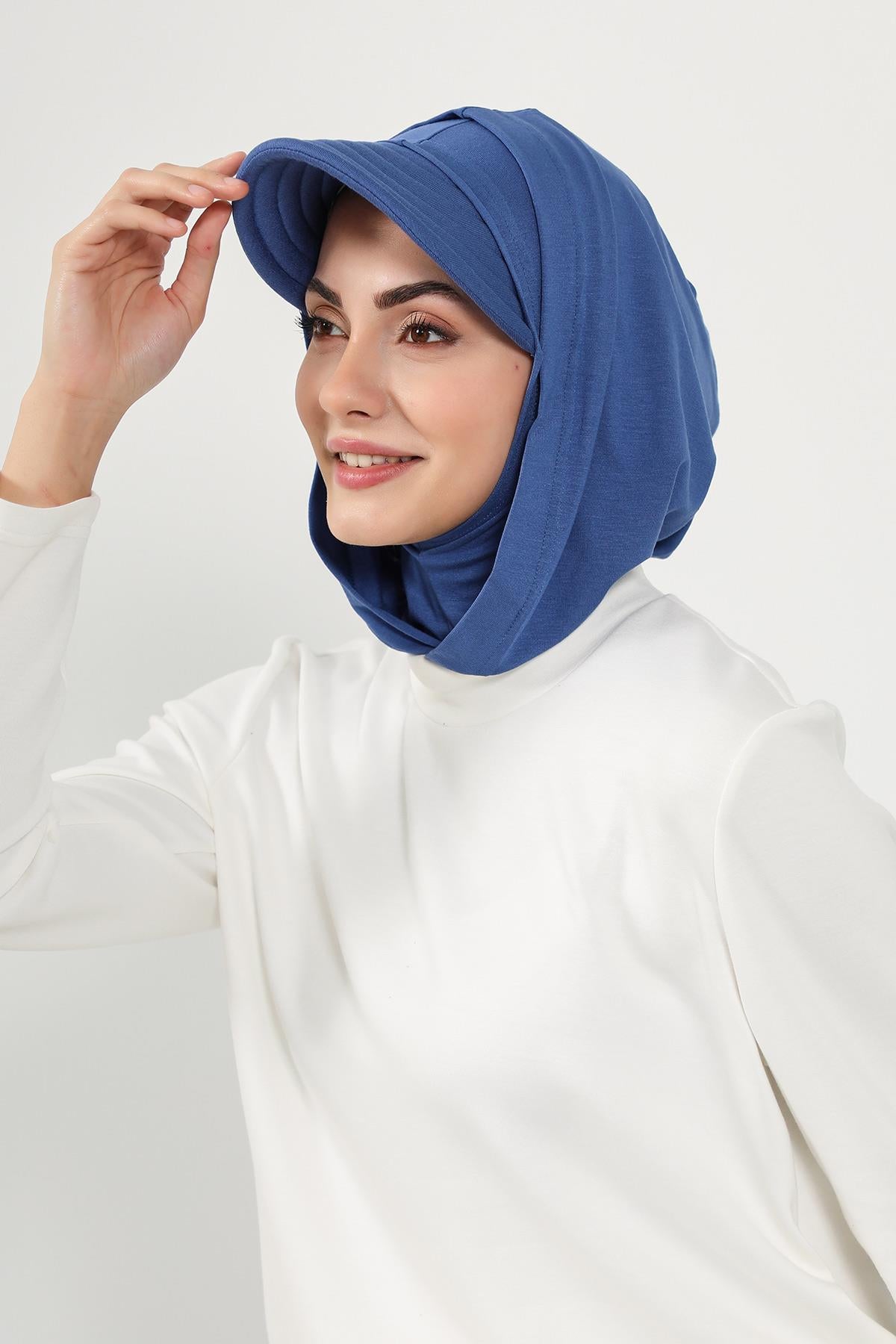 Siperlik ve Kapatıcı Özellikli Penye Kadın Hazır Bone,B-88P