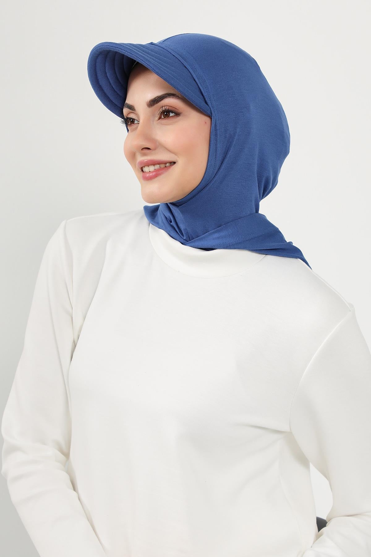 Siperlik ve Kapatıcı Özellikli Penye Kadın Hazır Bone,B-88P