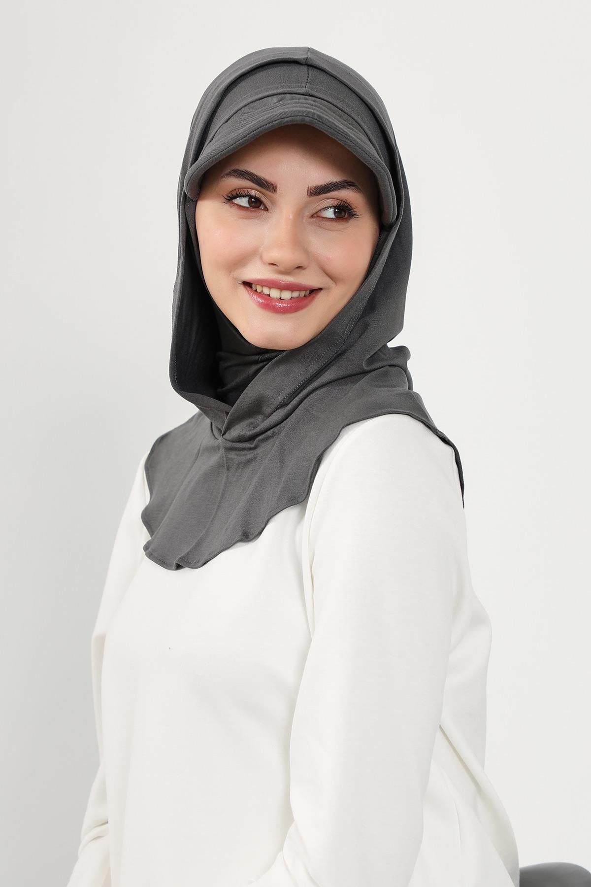 Siperlik ve Kapatıcı Özellikli Penye Kadın Hazır Bone,B-88P