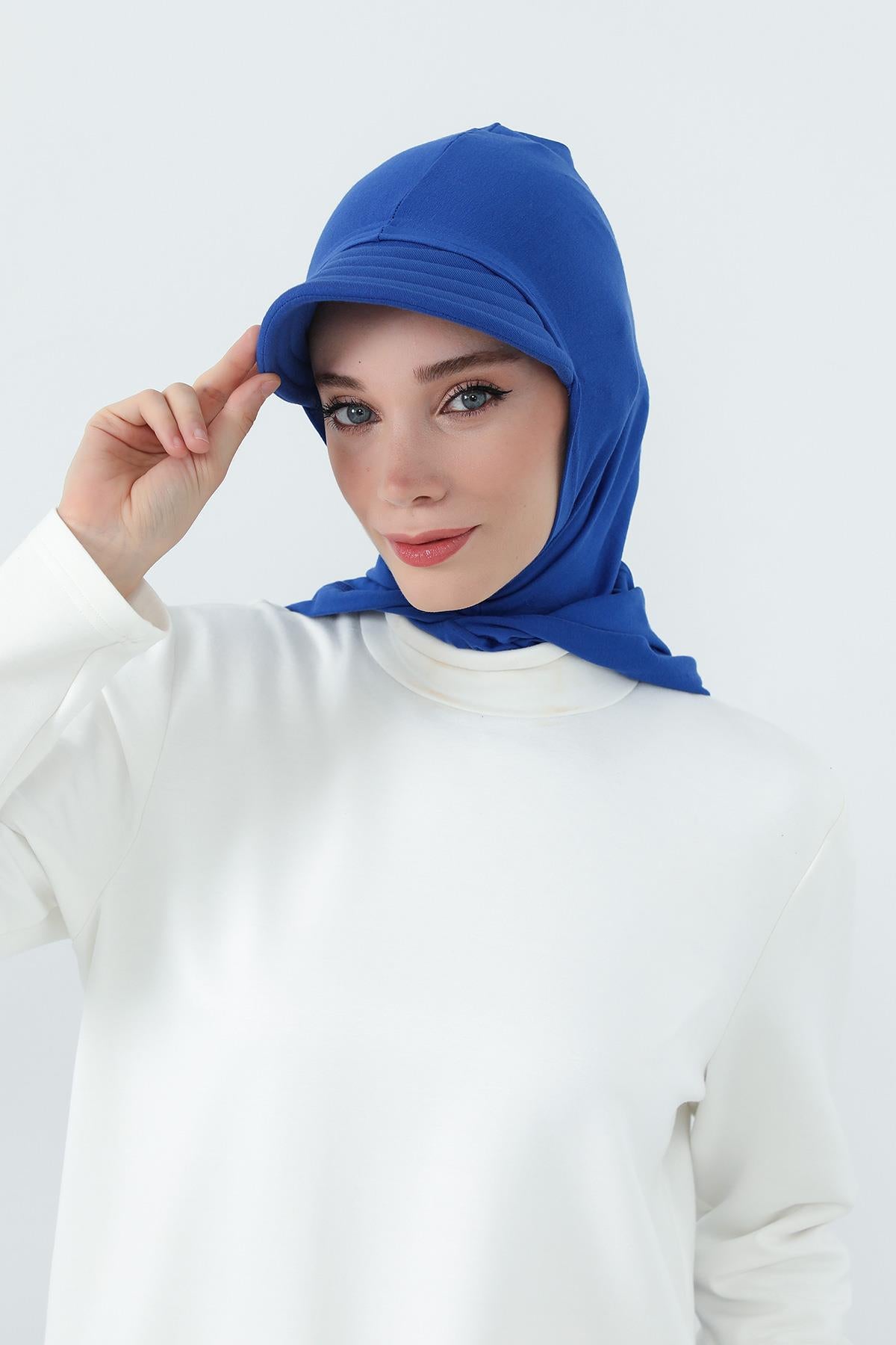 Siperlik ve Kapatıcı Özellikli Penye Kadın Hazır Bone,B-88P