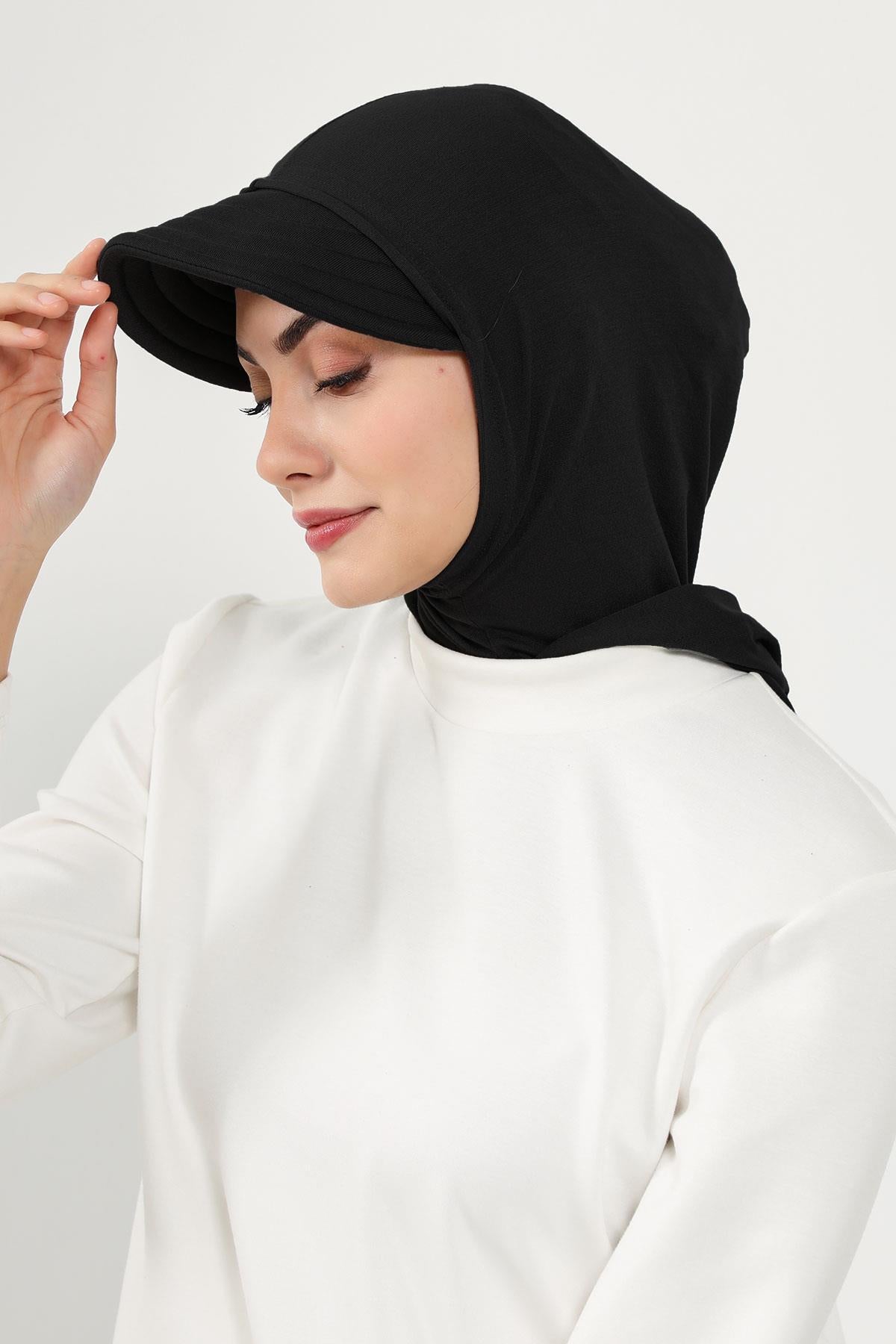 Siperlik ve Kapatıcı Özellikli Penye Kadın Hazır Bone,B-88P
