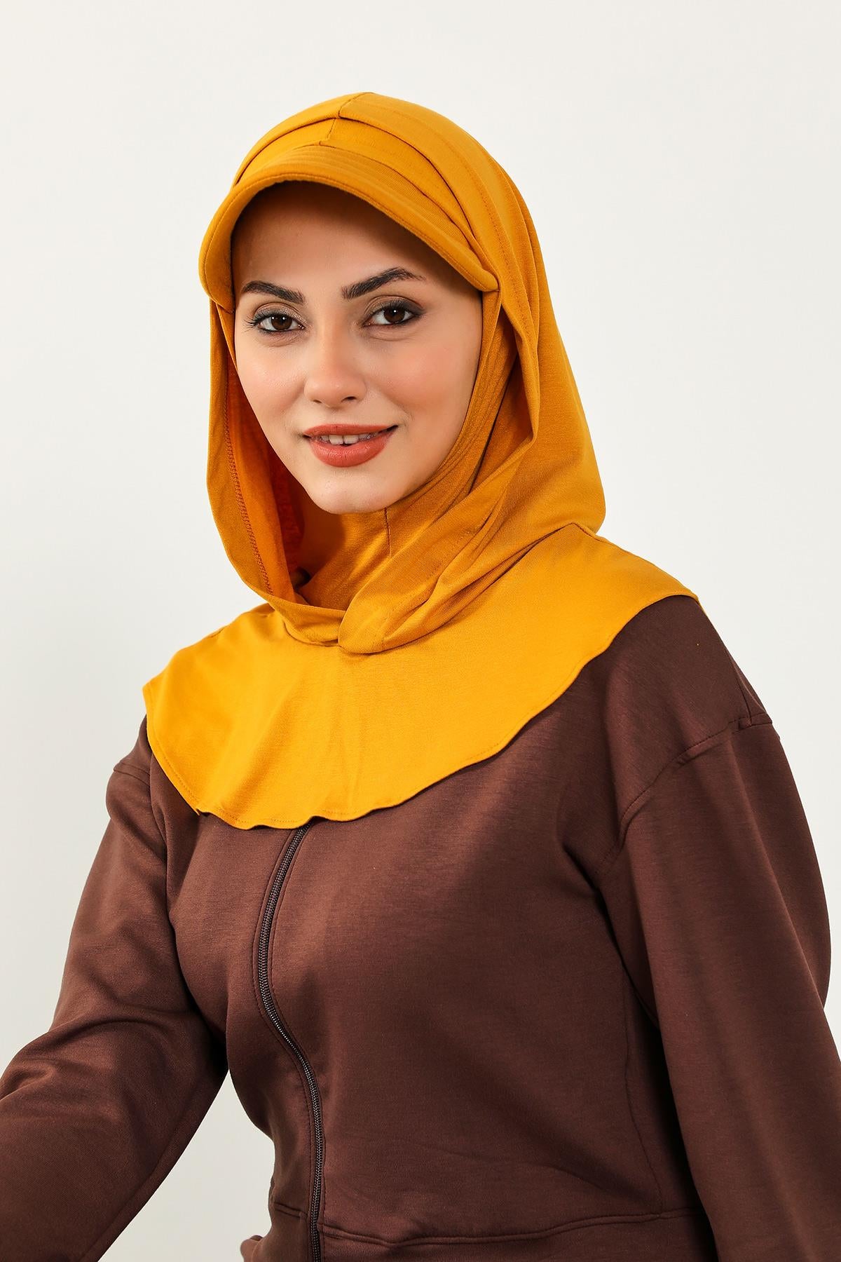 Siperlik ve Kapatıcı Özellikli Penye Kadın Hazır Bone,B-88P