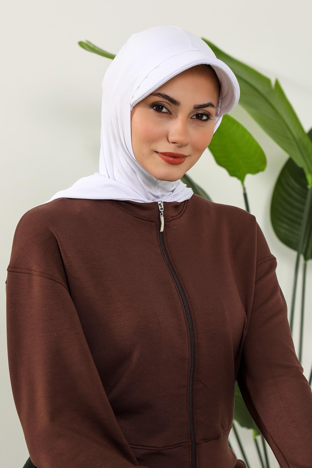 Siperlik ve Kapatıcı Özellikli Penye Kadın Hazır Bone,B-88P