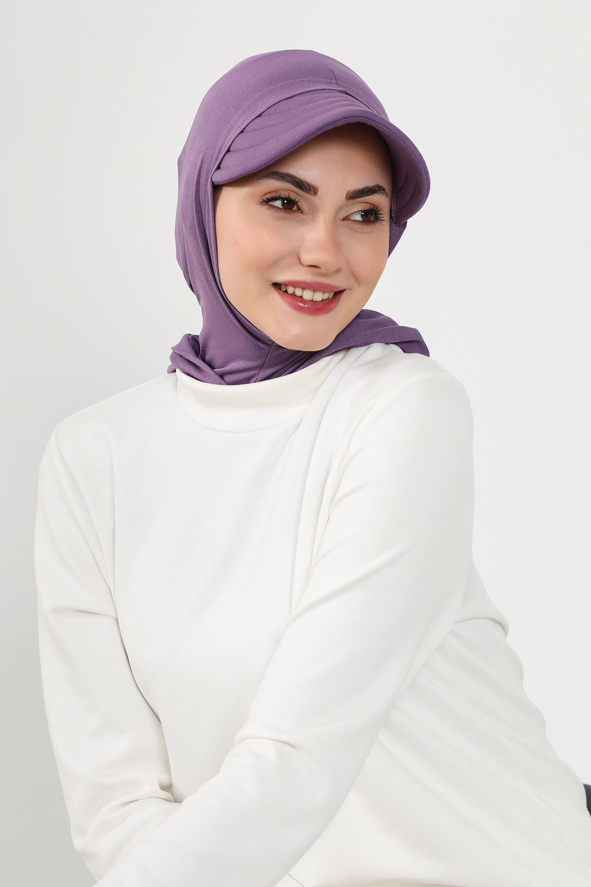 Siperlik ve Kapatıcı Özellikli Penye Kadın Hazır Bone,B-88P