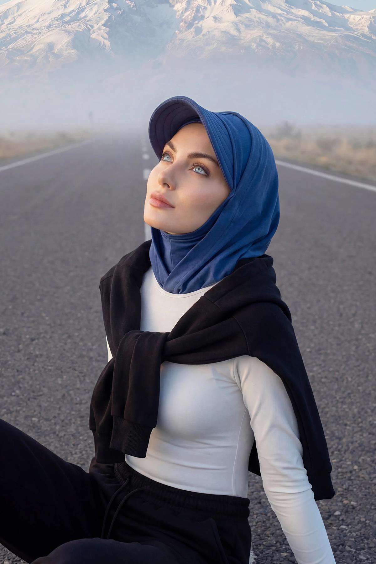 Siperlik ve Kapatıcı Özellikli Penye Kadın Hazır Bone,B-88P