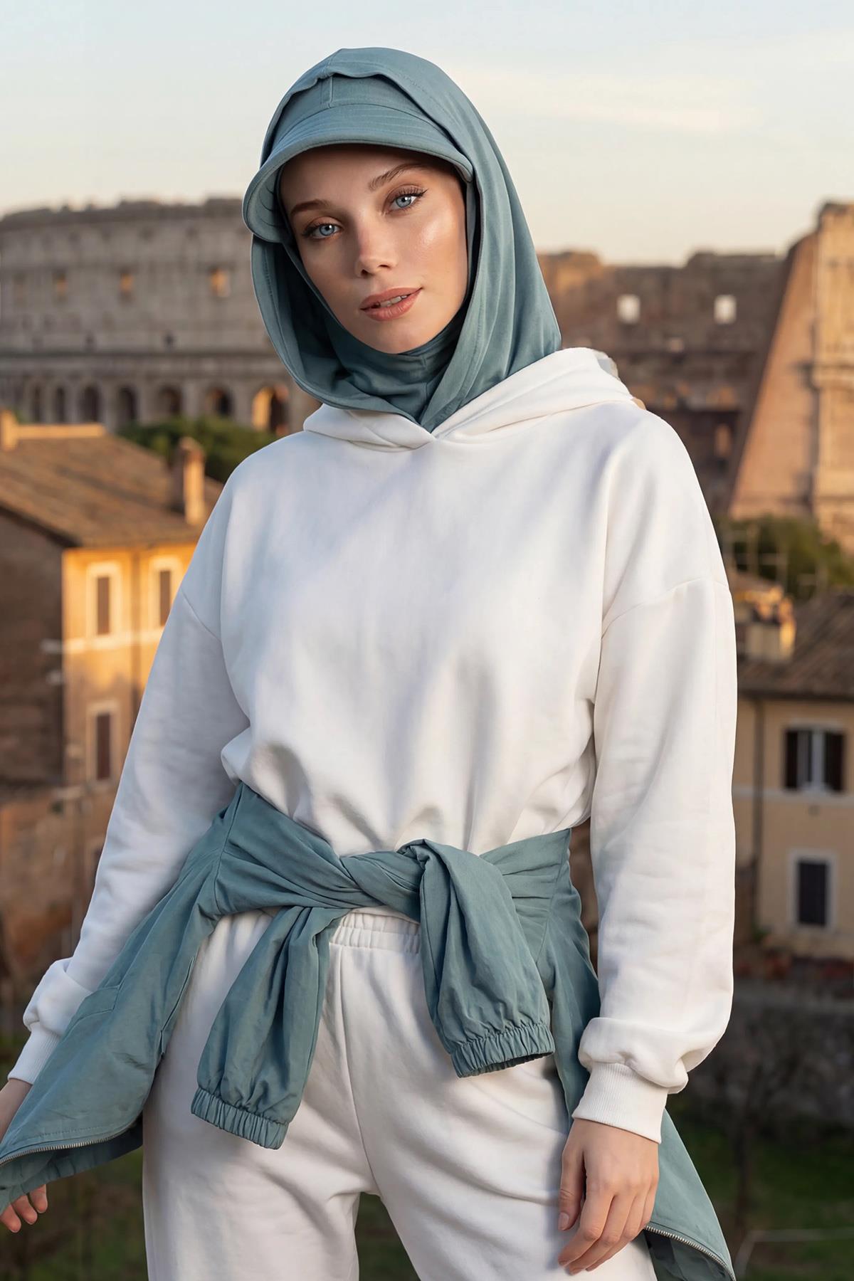 Siperlik ve Kapatıcı Özellikli Penye Kadın Hazır Bone,B-88P