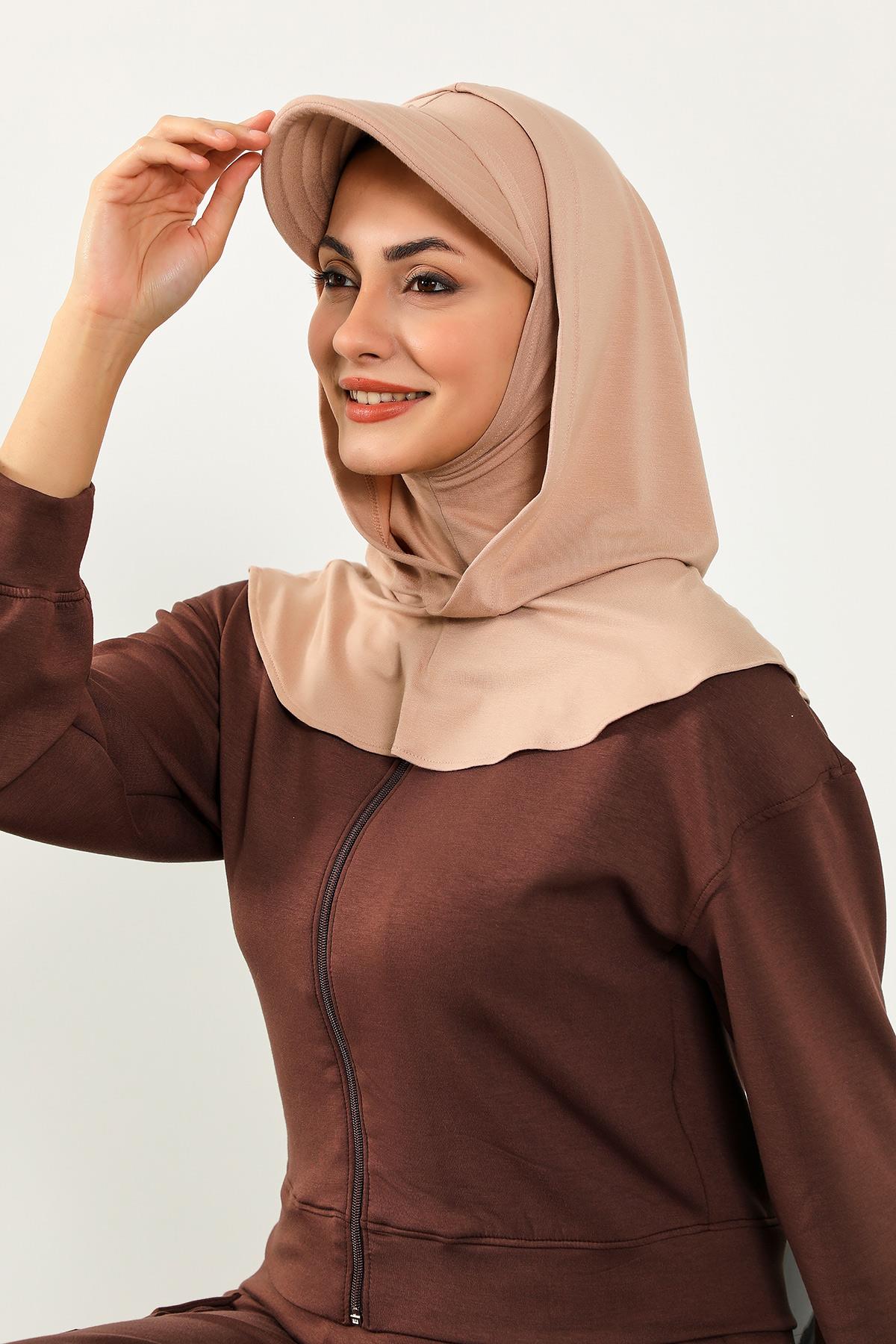 Siperlik ve Kapatıcı Özellikli Penye Kadın Hazır Bone,B-88P