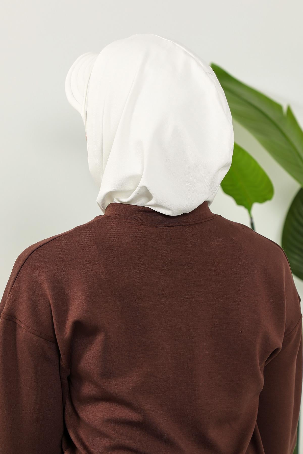 Siperlik ve Kapatıcı Özellikli Penye Kadın Hazır Bone,B-88P