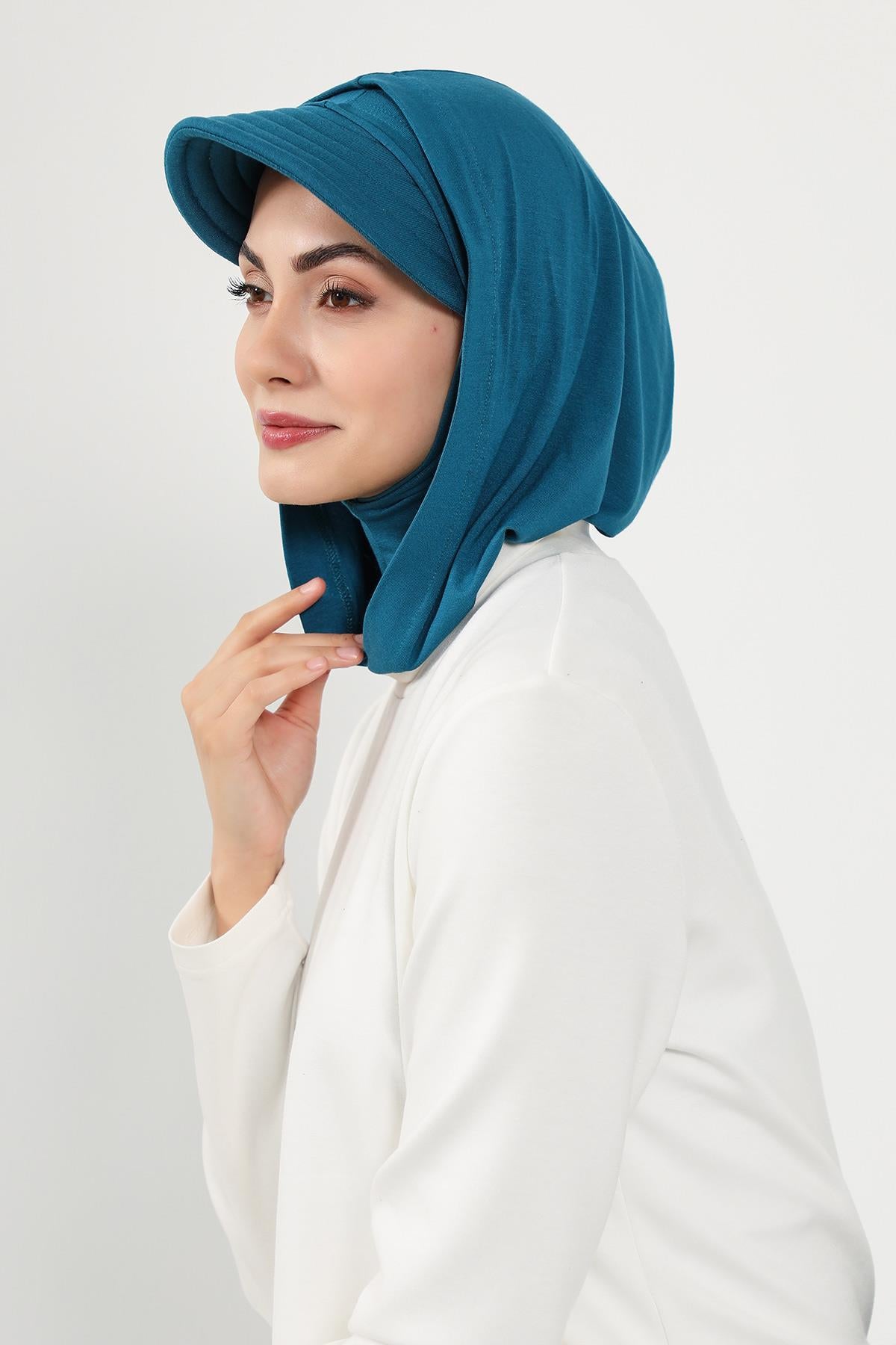 Siperlik ve Kapatıcı Özellikli Penye Kadın Hazır Bone,B-88P