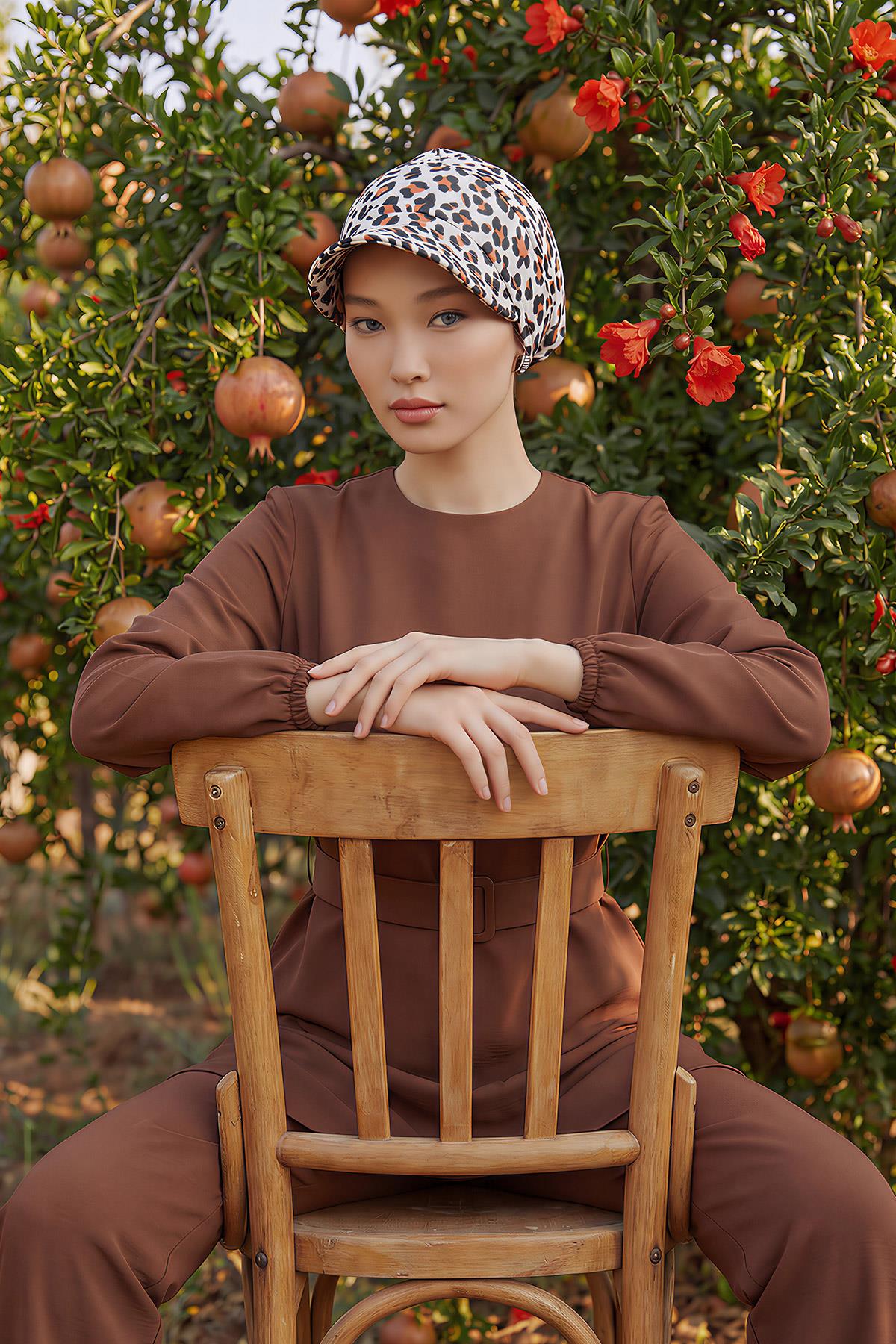 Siperlikli Desenli Penye Şapka Bone,B-73YD