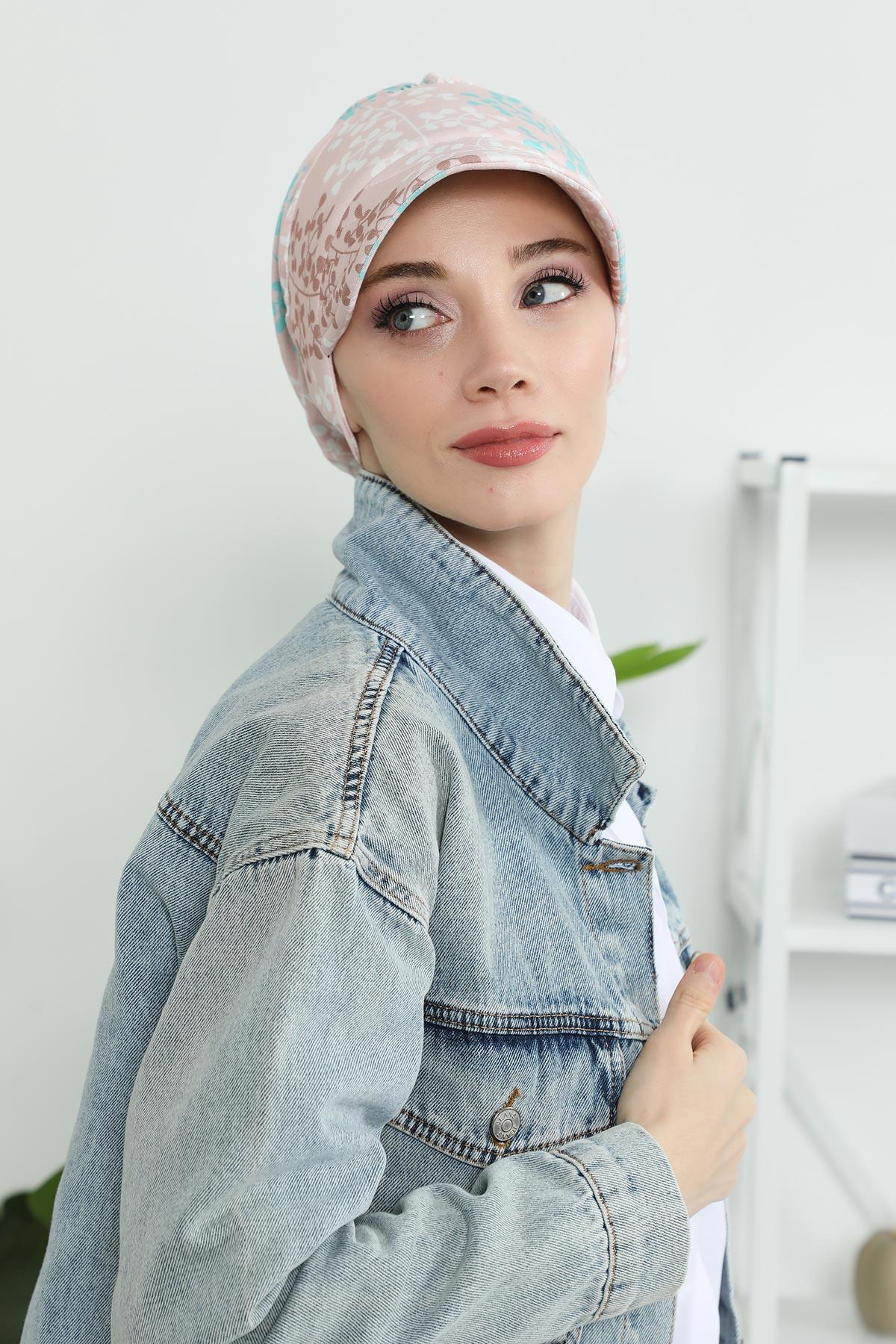 Siperlikli Desenli Penye Şapka Bone,B-73YD