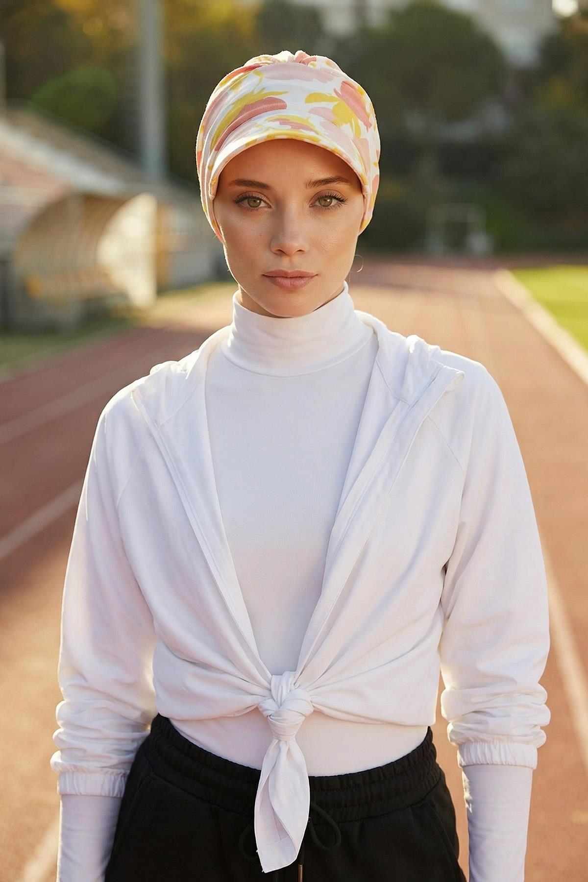 Siperlikli Desenli Penye Şapka Bone,B-73YD