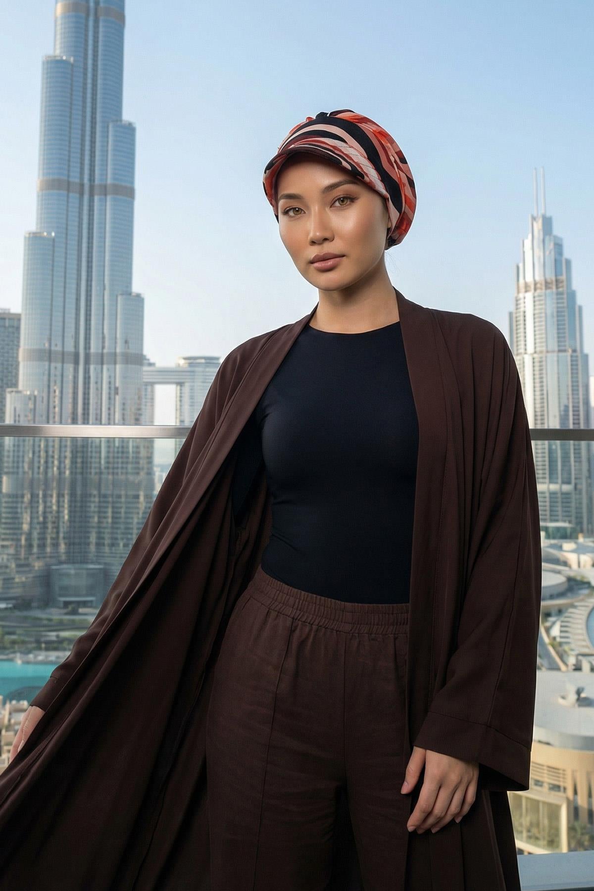 Siperlikli Desenli Penye Şapka Bone,B-73YD