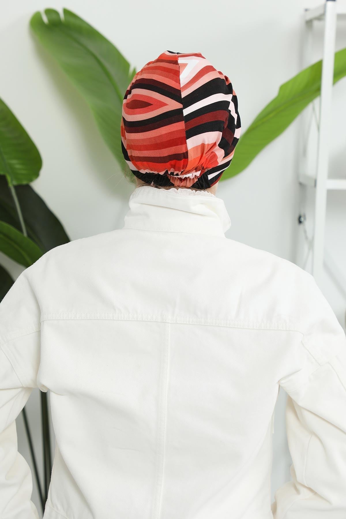 Siperlikli Desenli Penye Şapka Bone,B-73YD