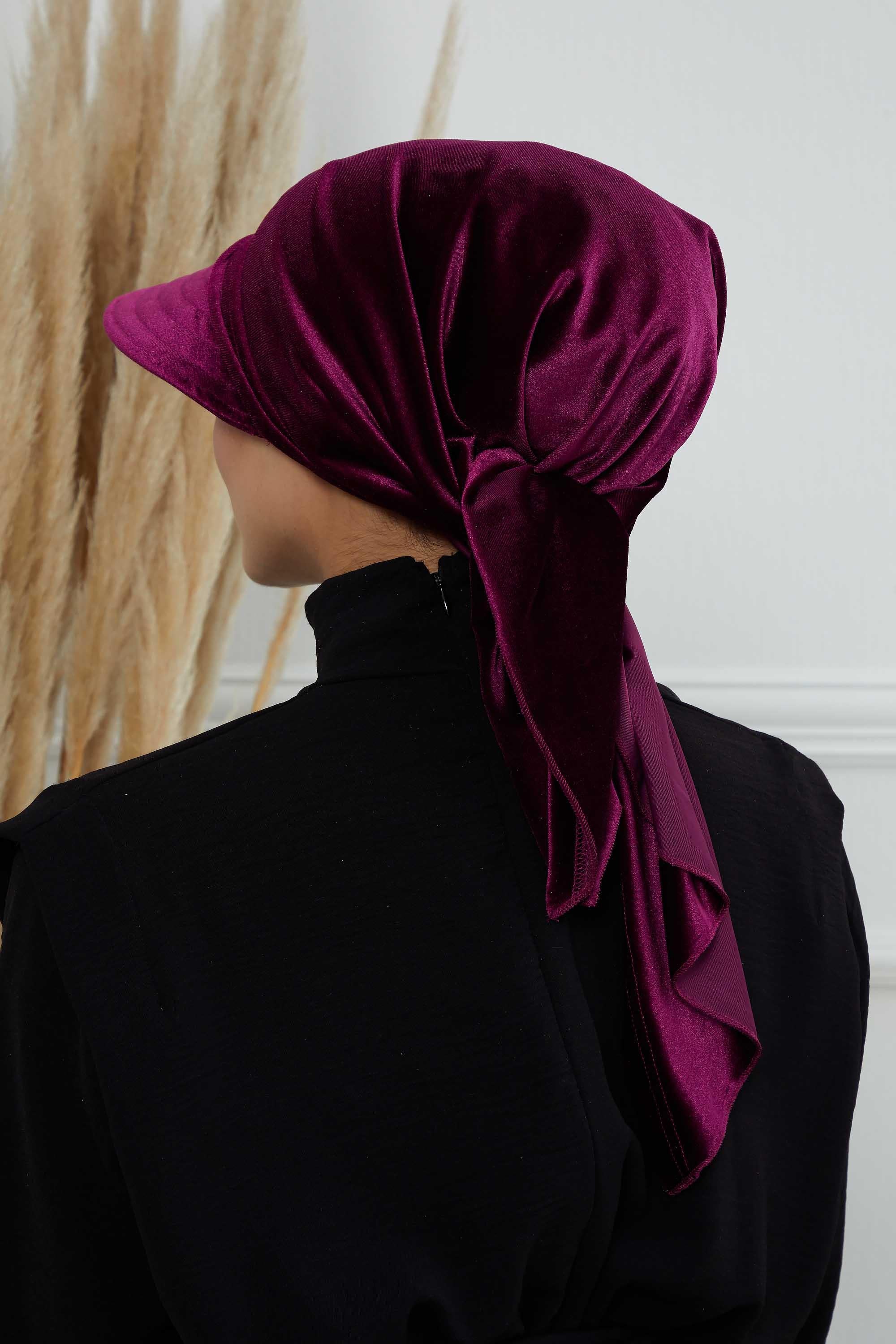 Siperlikli Kadife Bandana Bone,B-71K