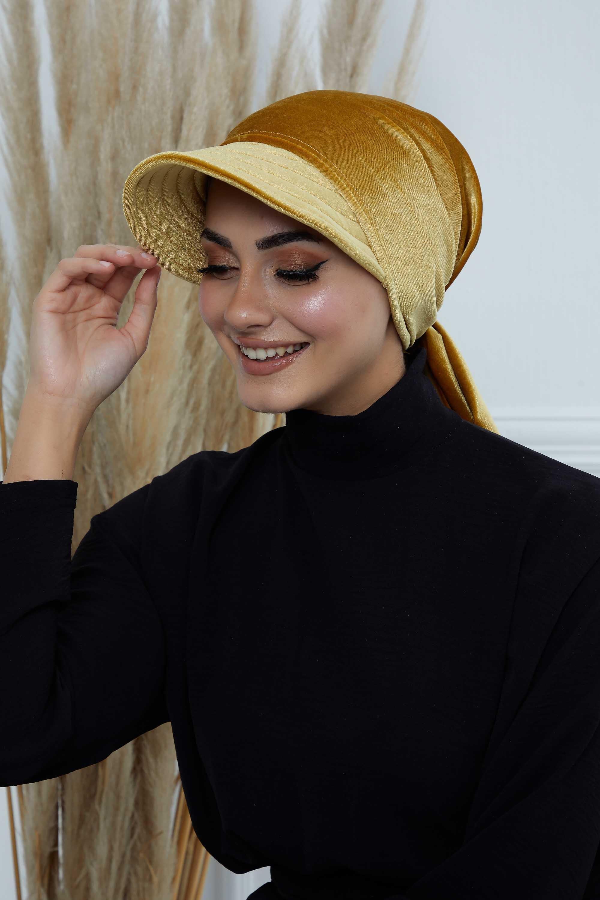 Siperlikli Kadife Bandana Bone,B-71K