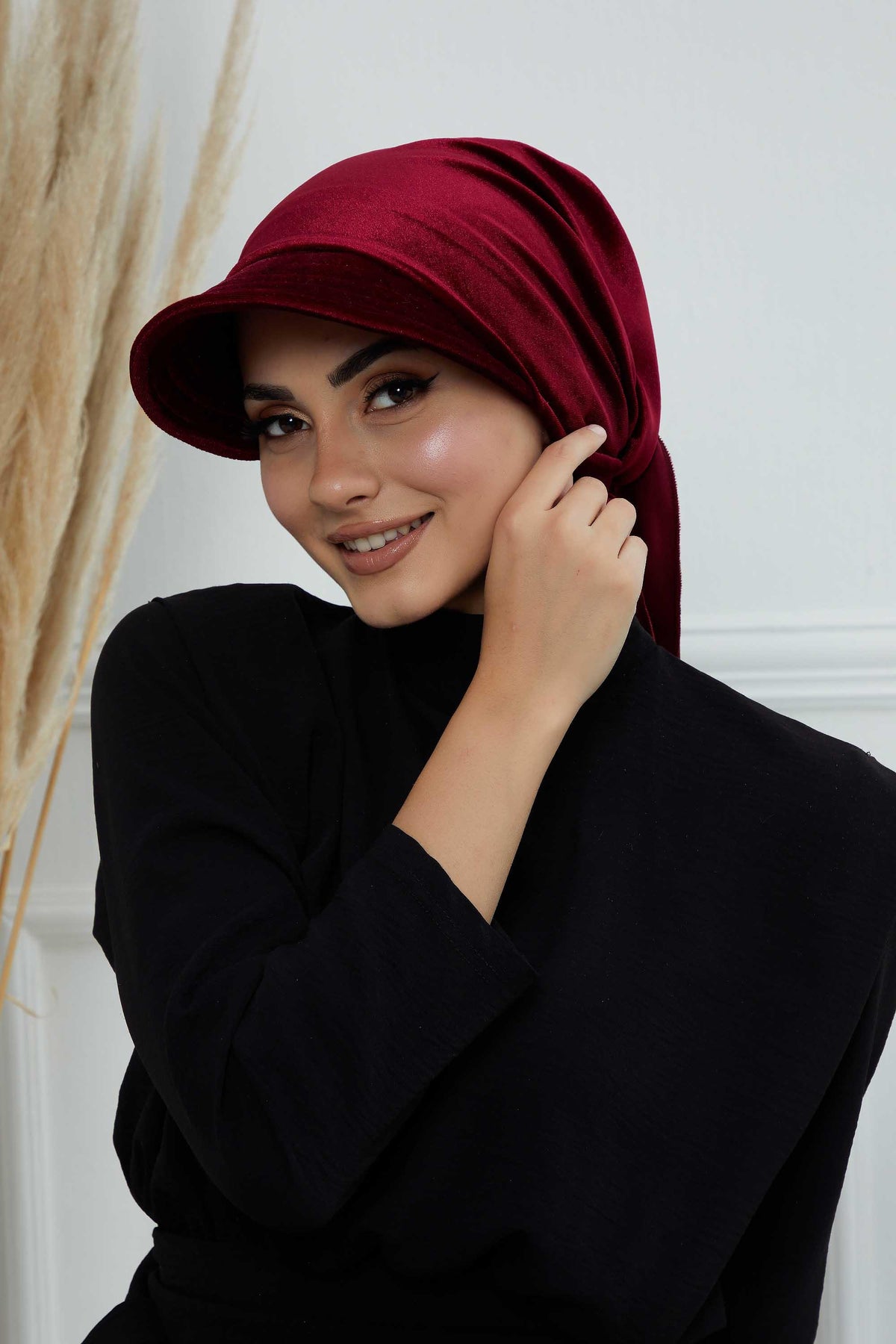 Siperlikli Kadife Bandana Bone,B-71K