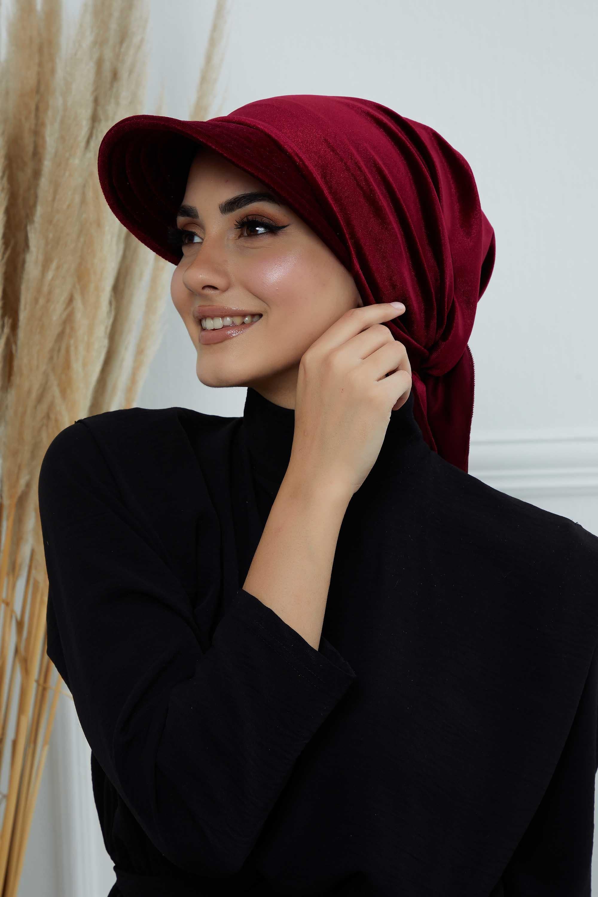 Siperlikli Kadife Bandana Bone,B-71K