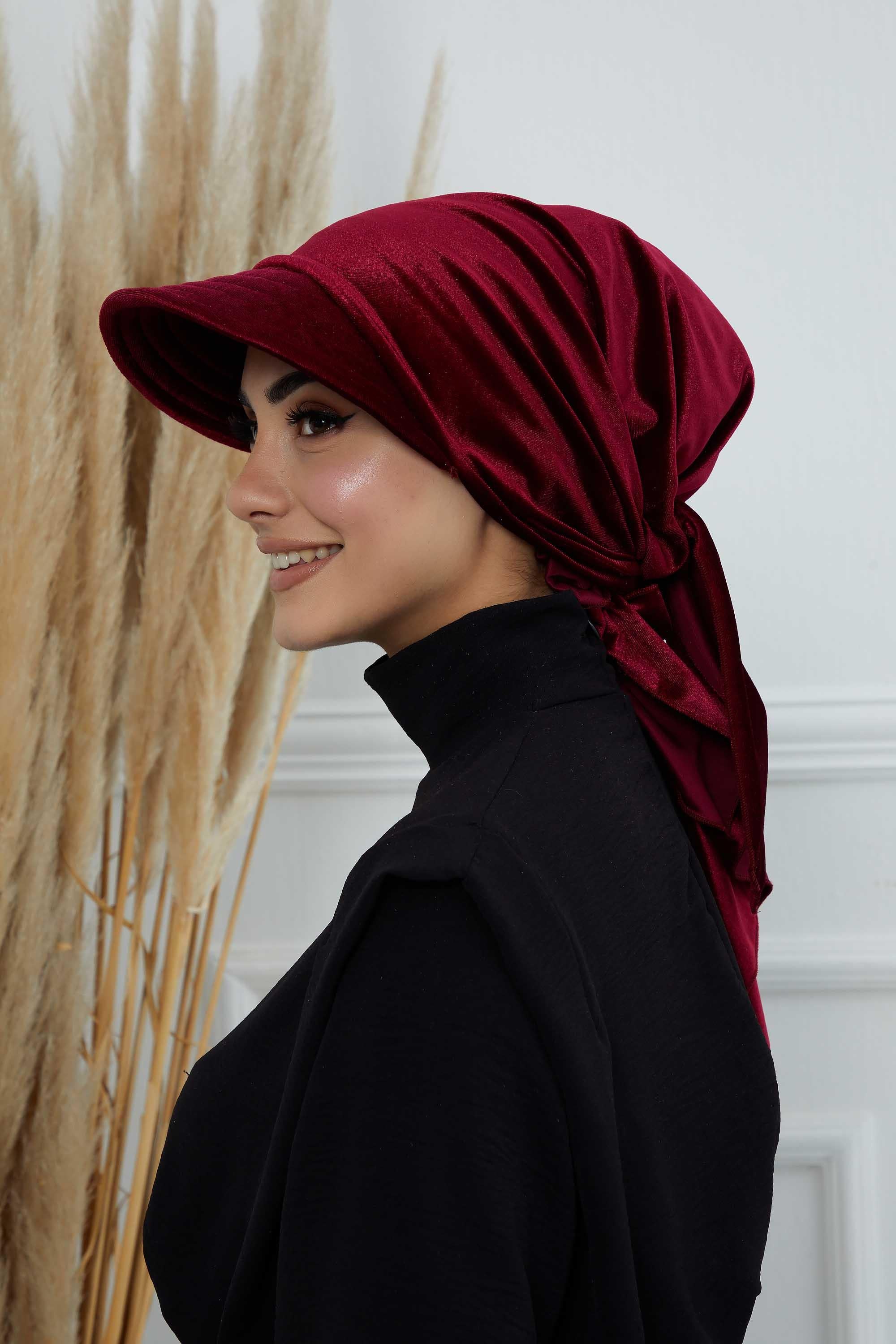 Siperlikli Kadife Bandana Bone,B-71K