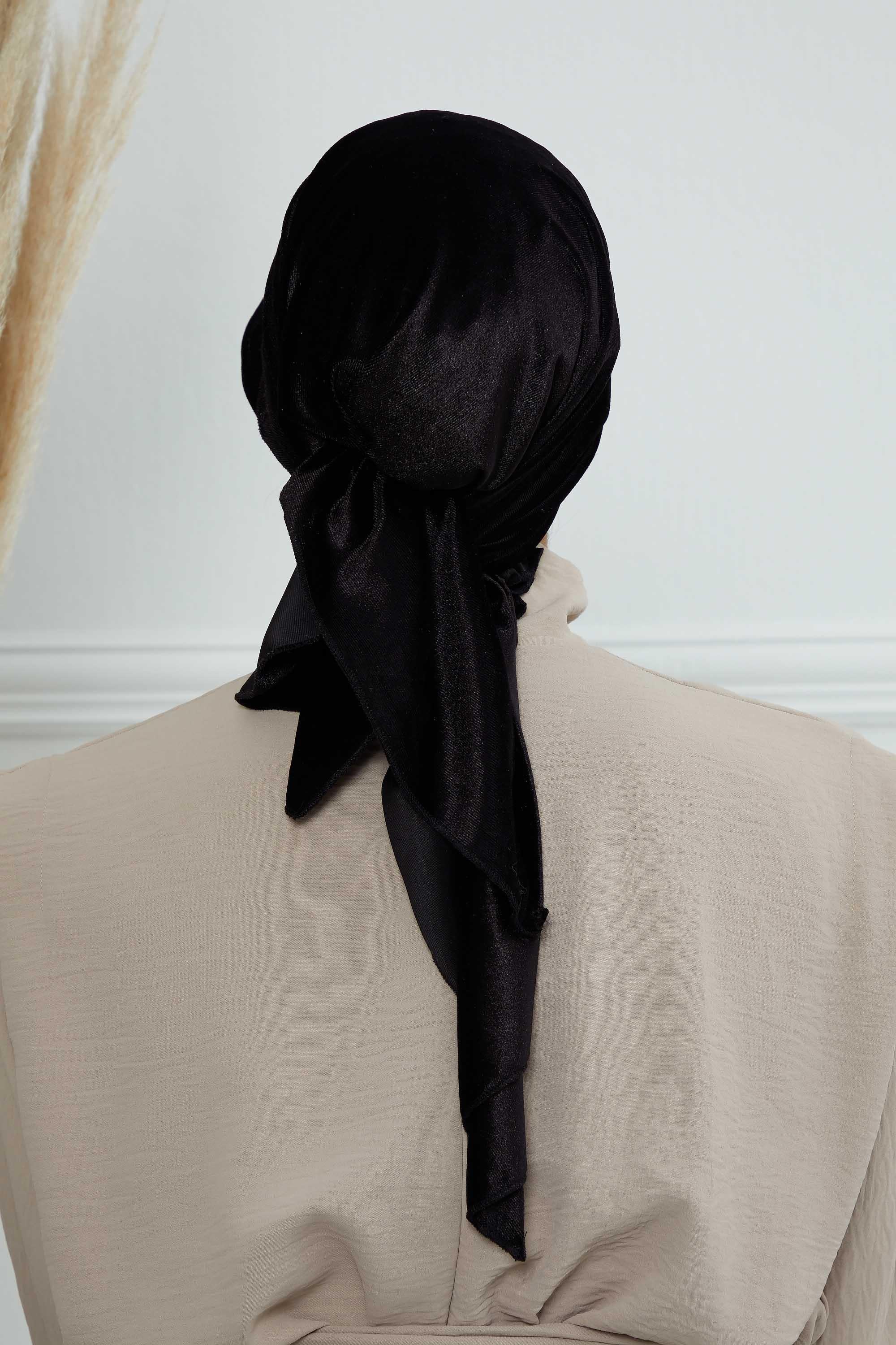 Siperlikli Kadife Bandana Bone,B-71K