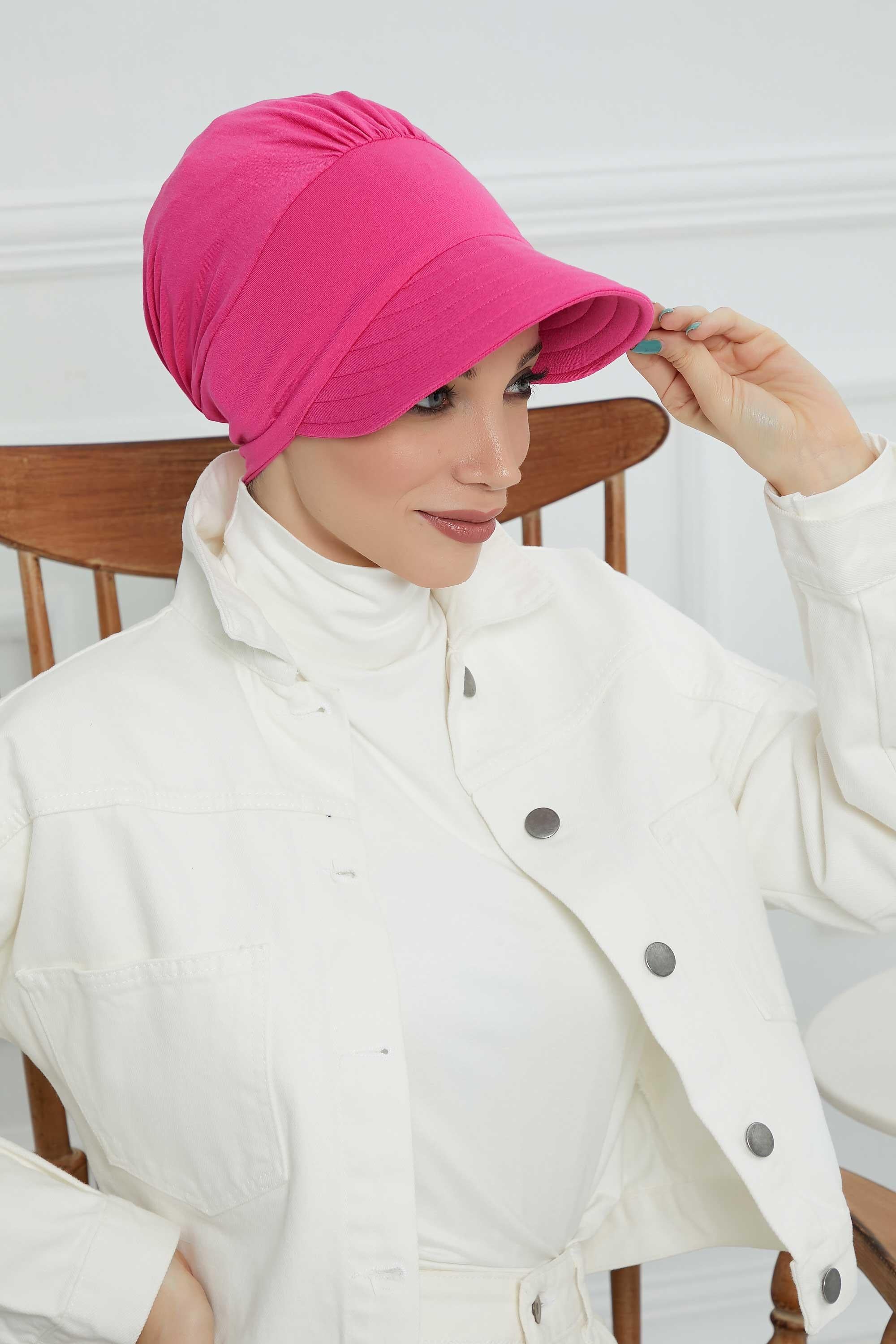 Siperlikli Penye Şapka Bone,B-73