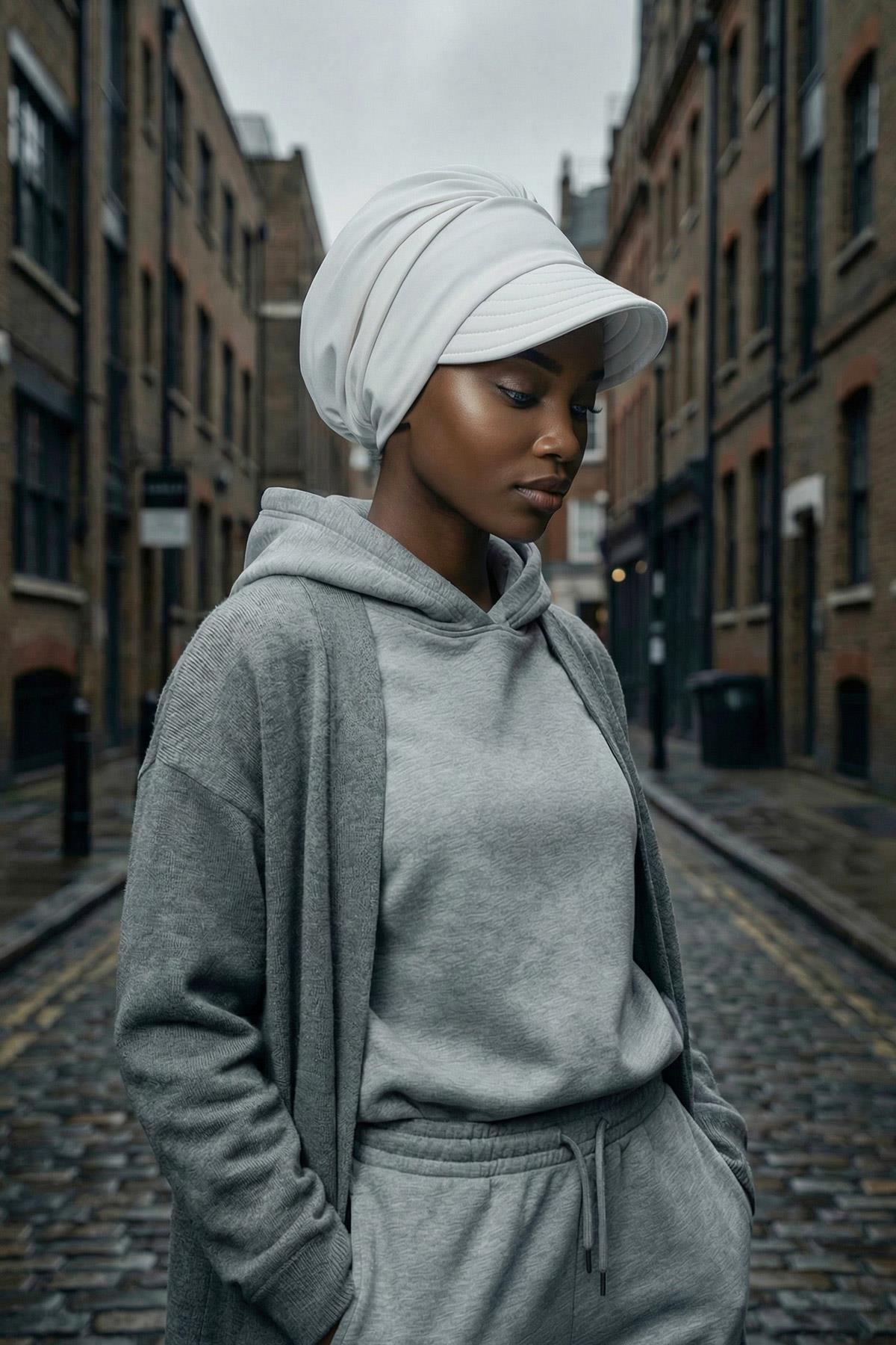 Siperlikli Penye Şapka Bone,B-73