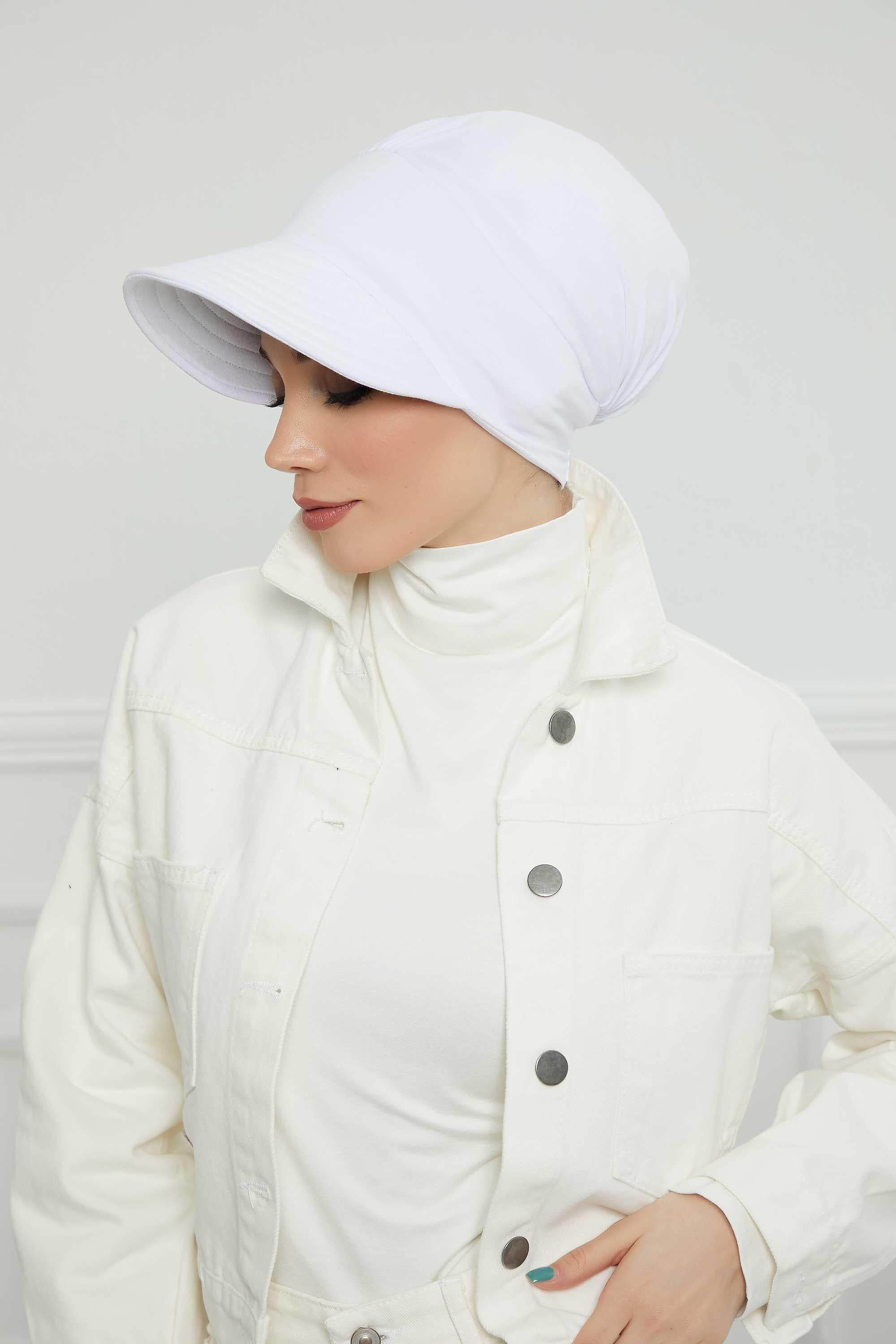 Siperlikli Penye Şapka Bone,B-73