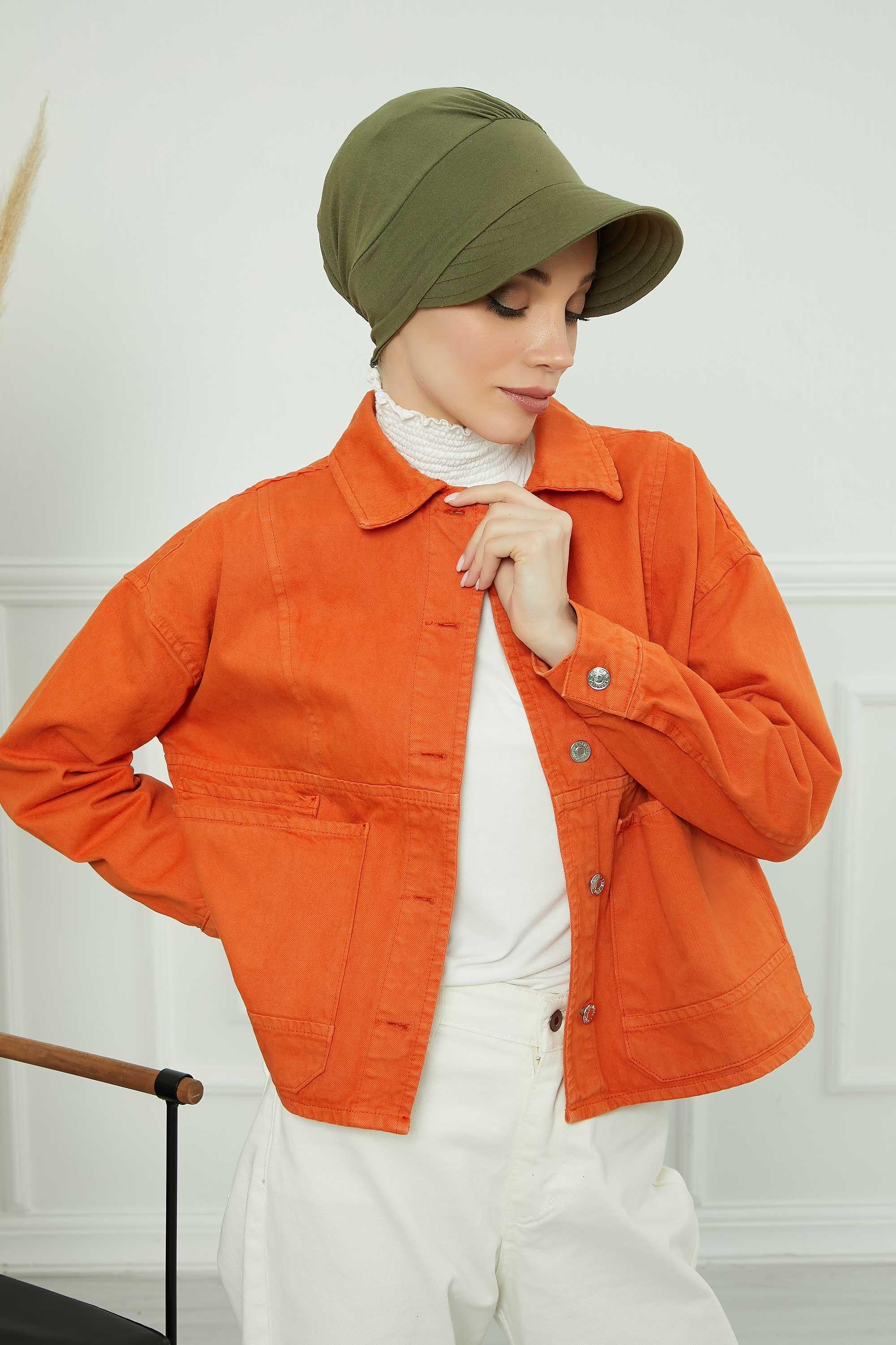 Siperlikli Penye Şapka Bone,B-73