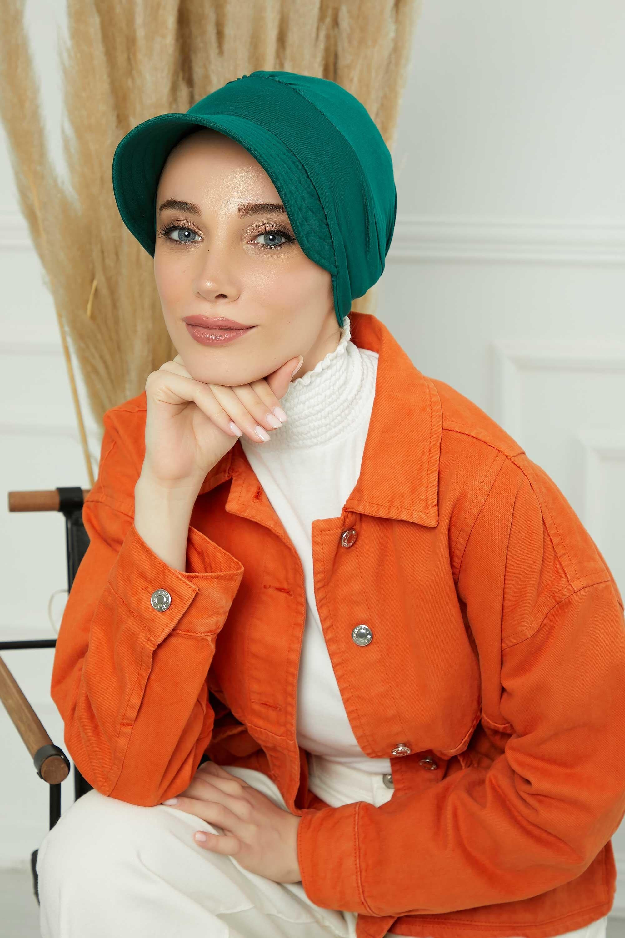 Siperlikli Penye Şapka Bone,B-73