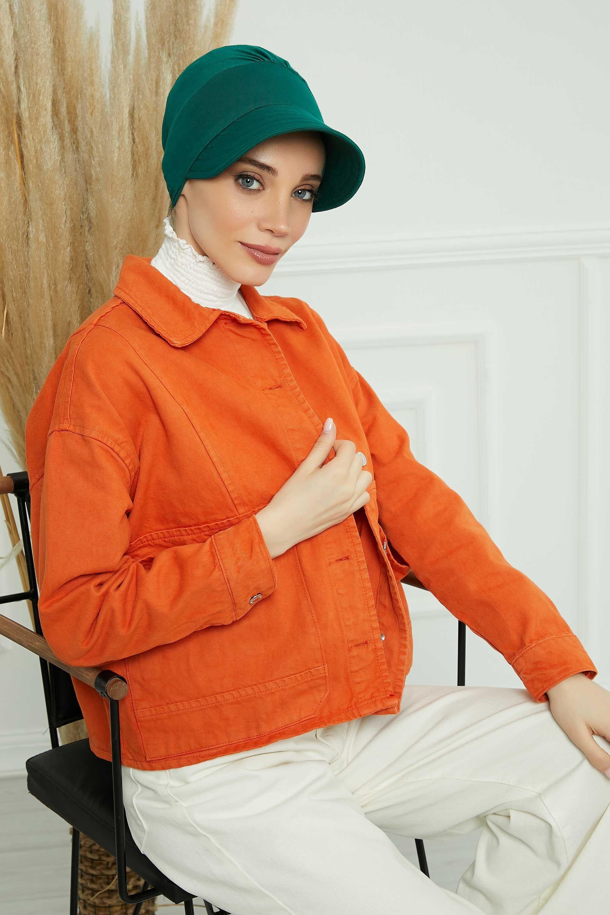 Siperlikli Penye Şapka Bone,B-73