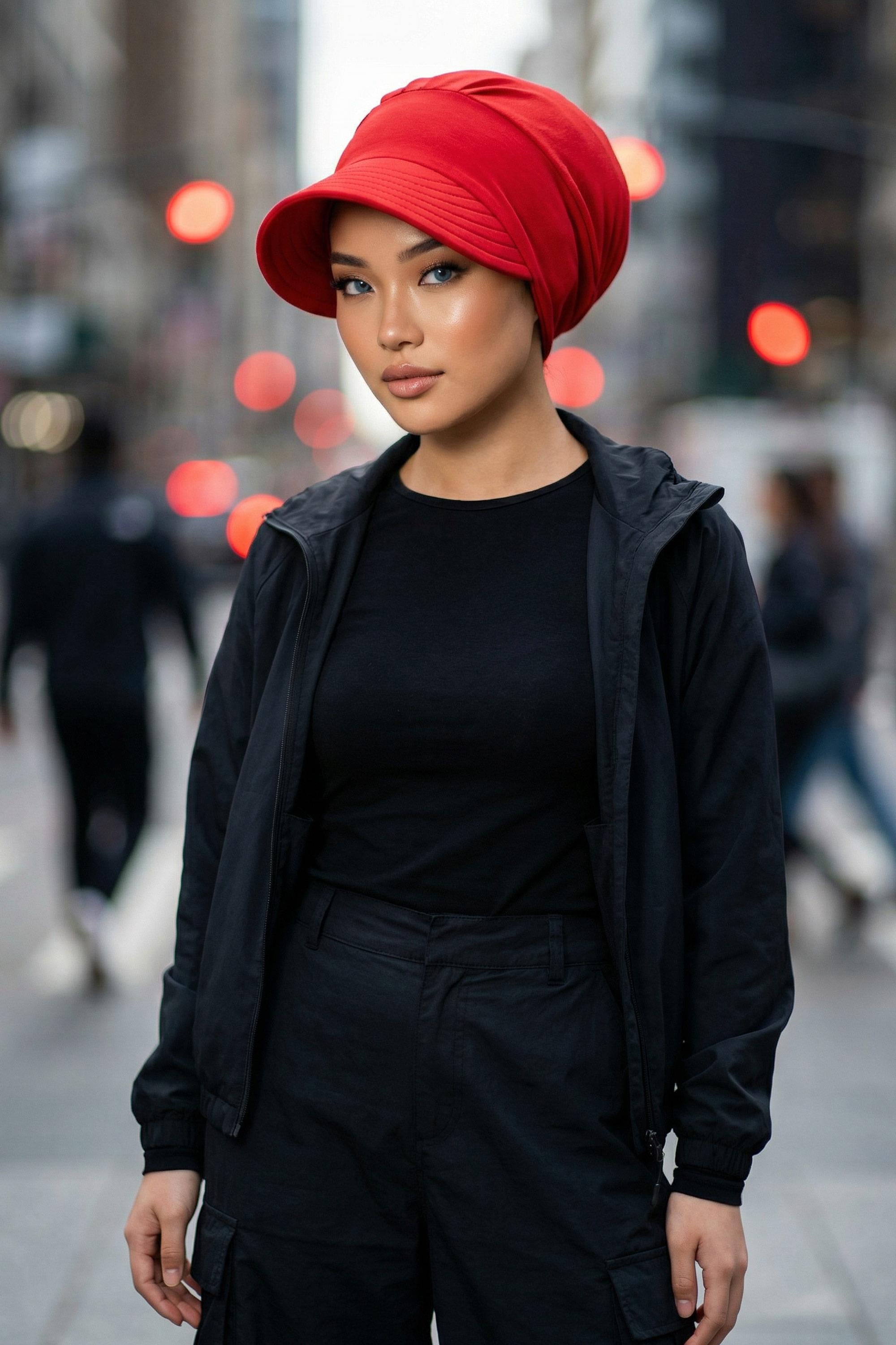 Siperlikli Penye Şapka Bone,B-73