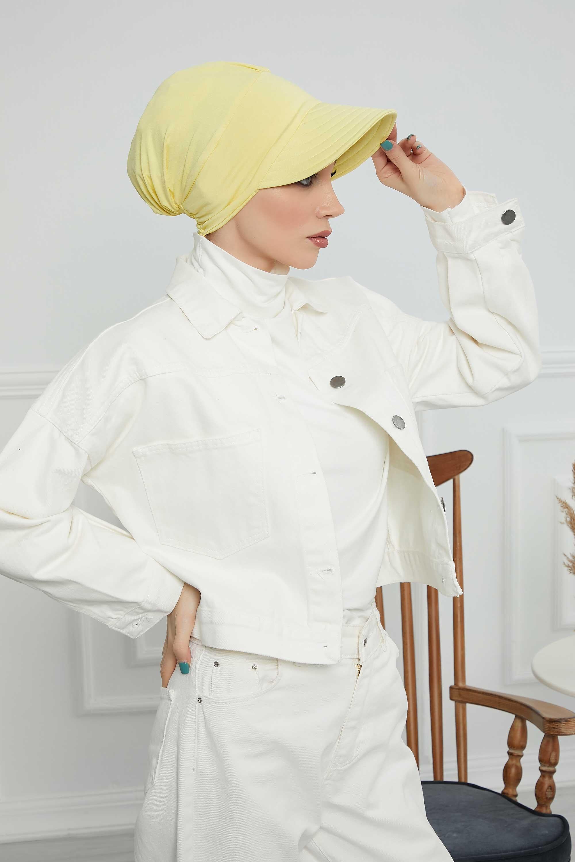 Siperlikli Penye Şapka Bone,B-73