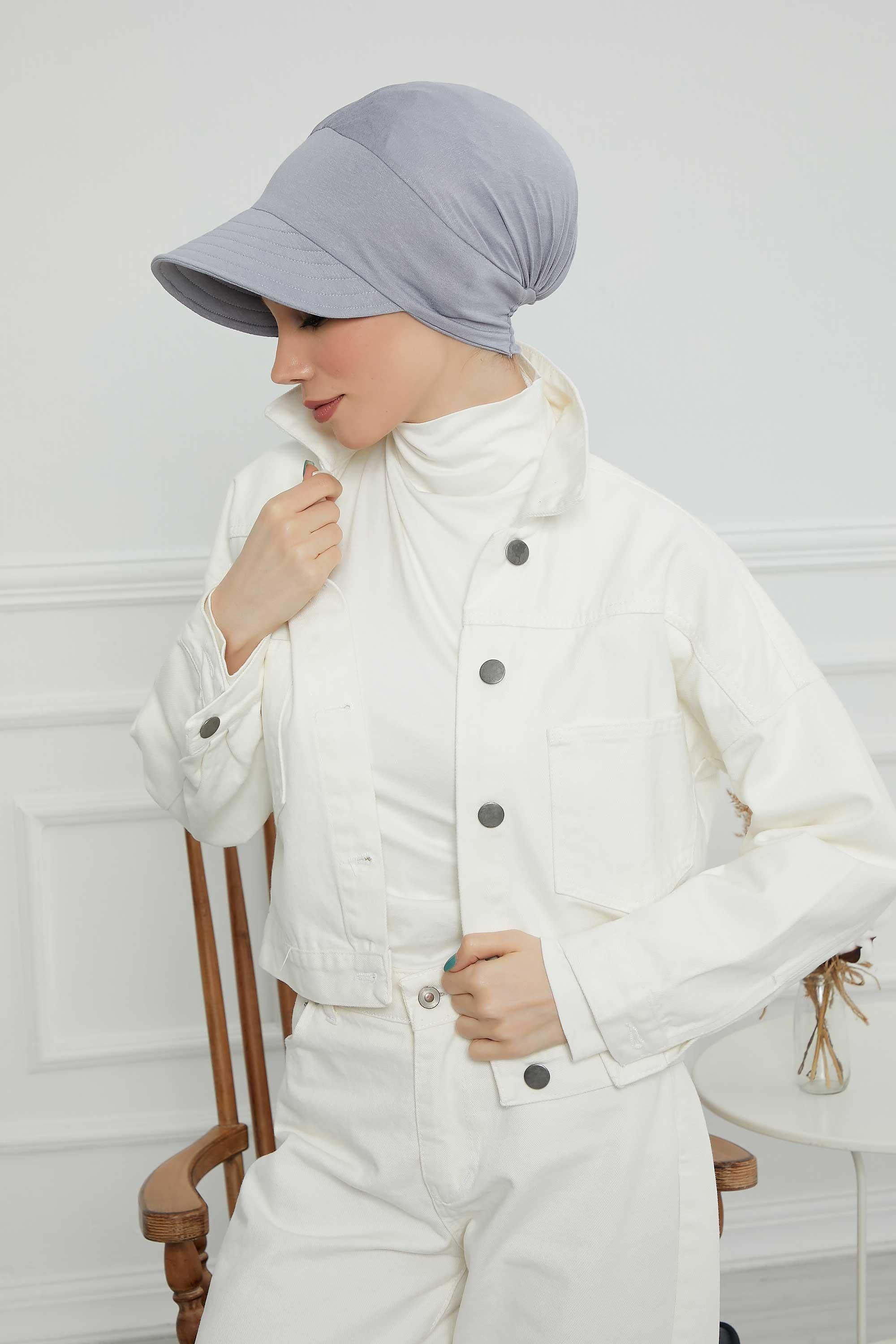 Siperlikli Penye Şapka Bone,B-73