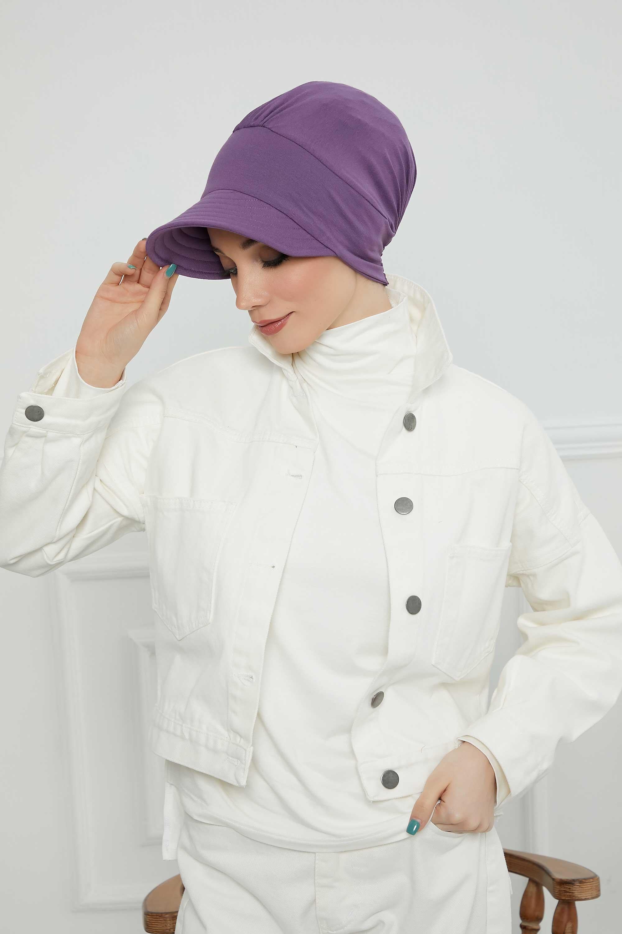 Siperlikli Penye Şapka Bone,B-73