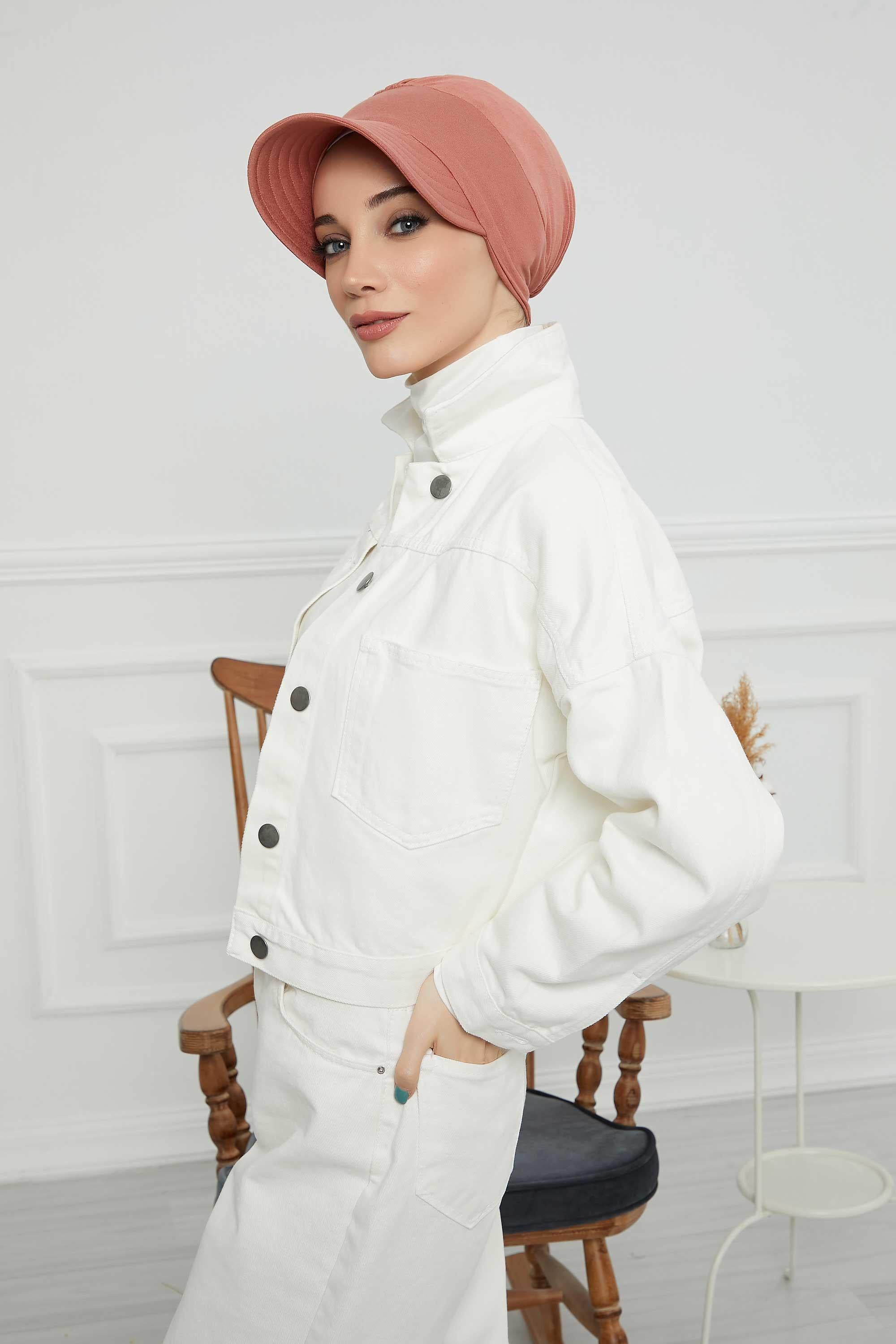 Siperlikli Penye Şapka Bone,B-73