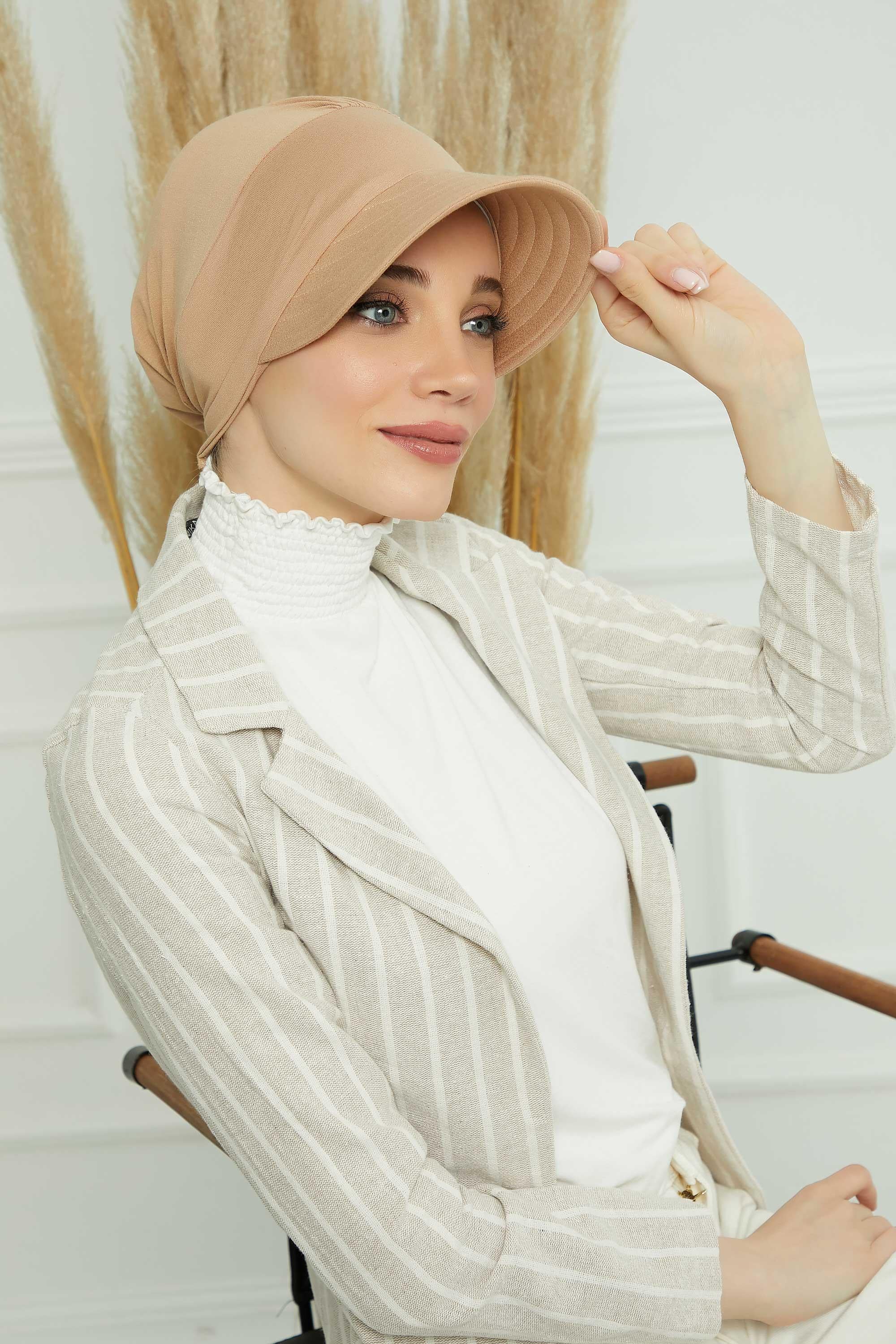 Siperlikli Penye Şapka Bone,B-73