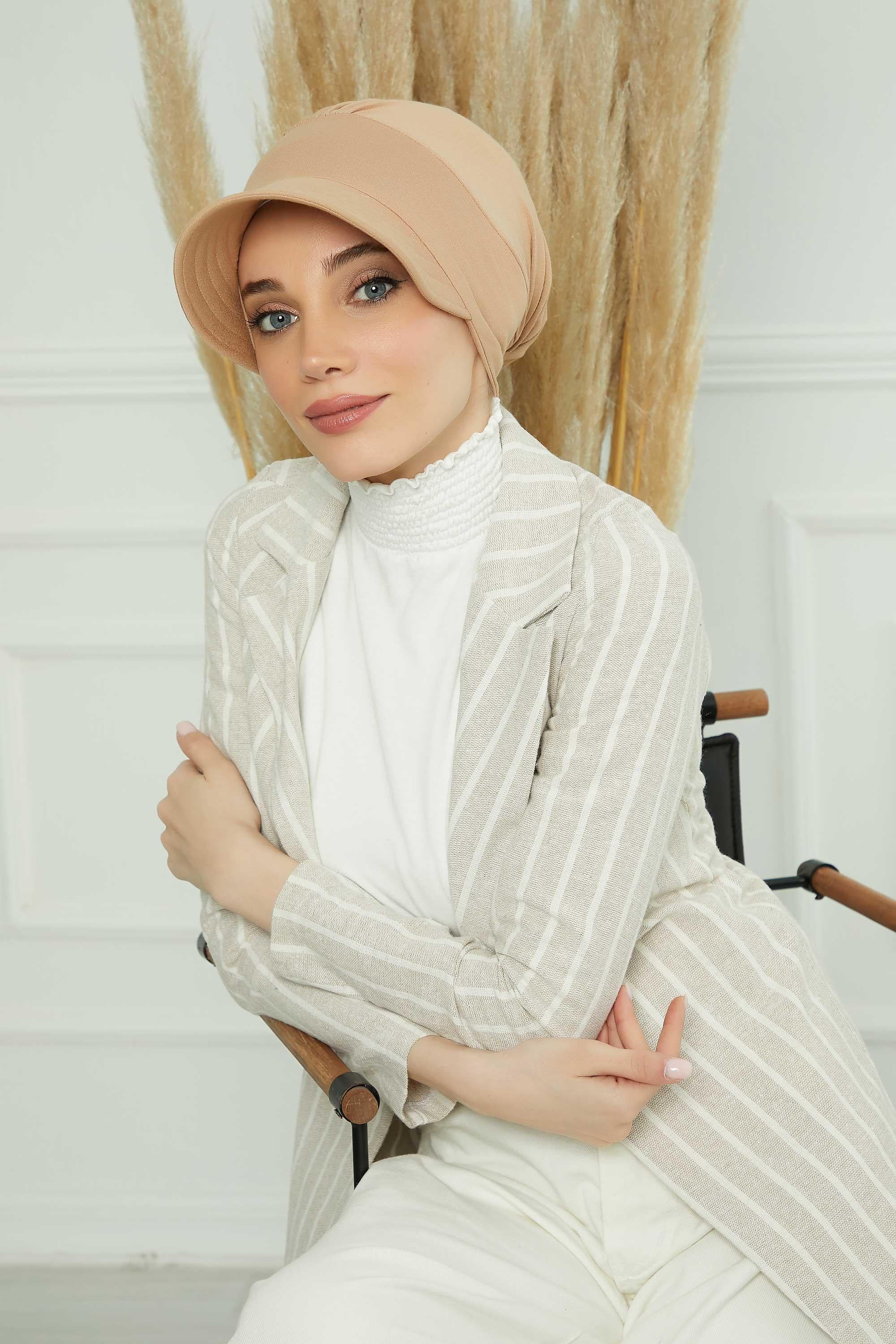 Siperlikli Penye Şapka Bone,B-73