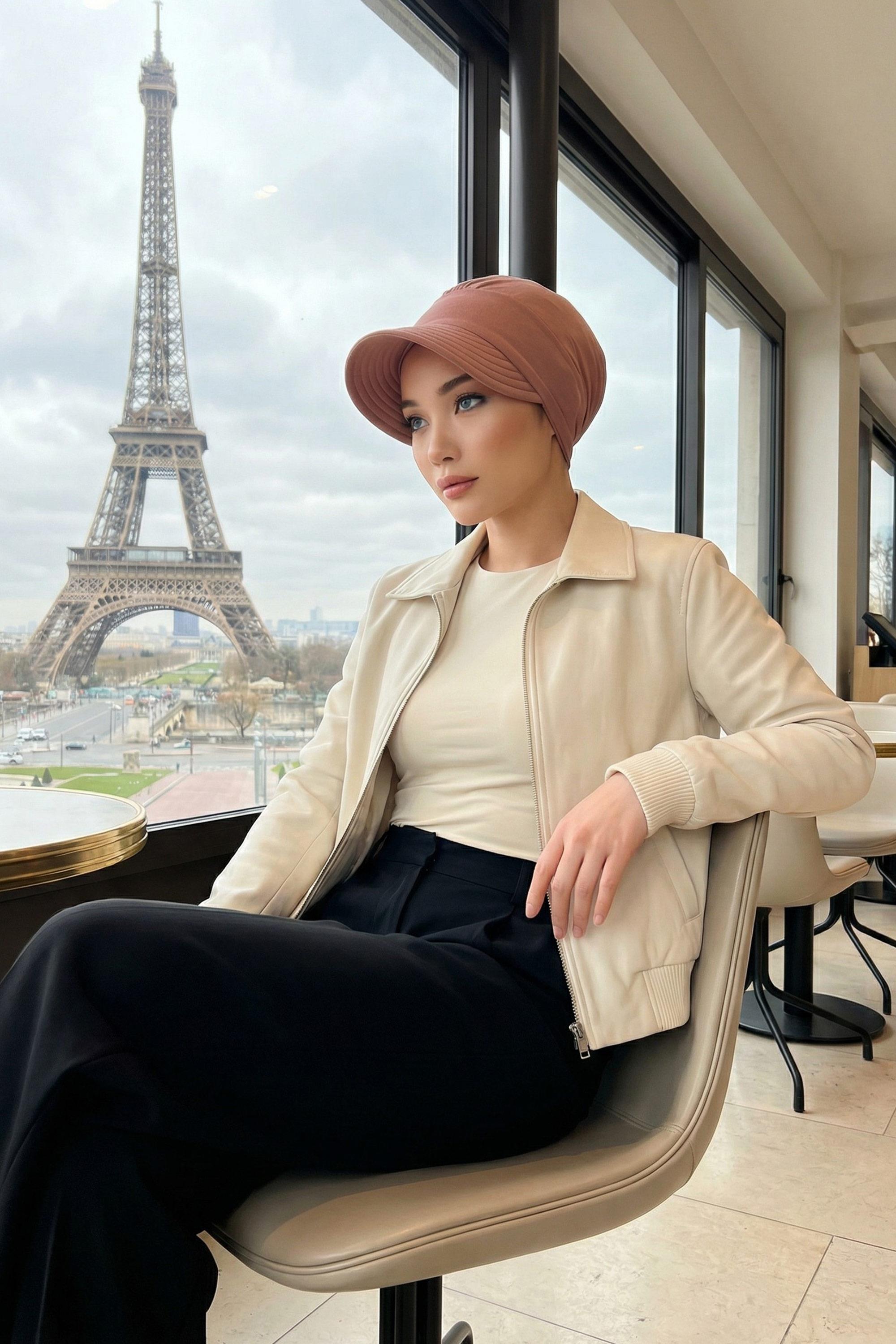 Siperlikli Penye Şapka Bone,B-73