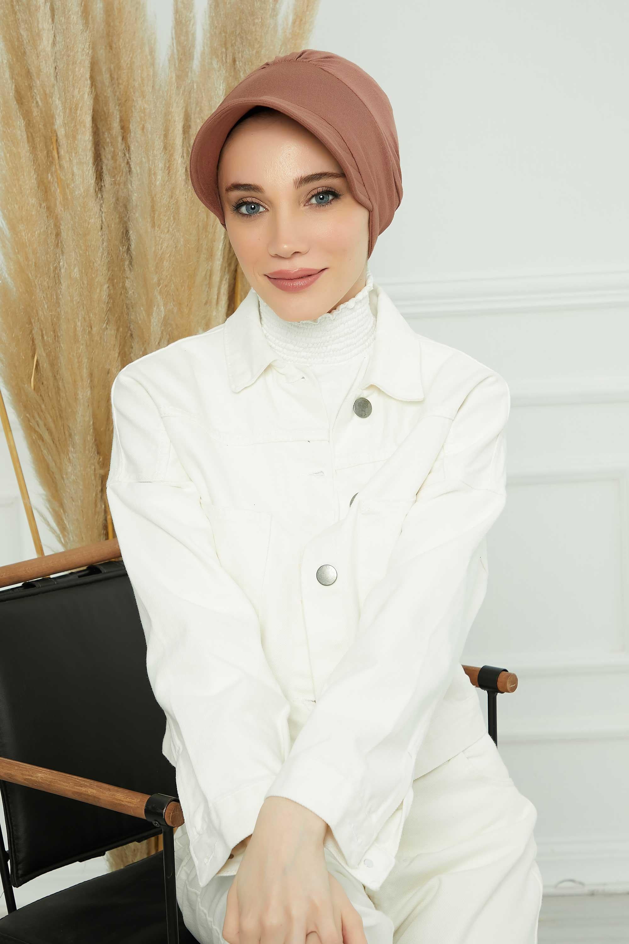 Siperlikli Penye Şapka Bone,B-73