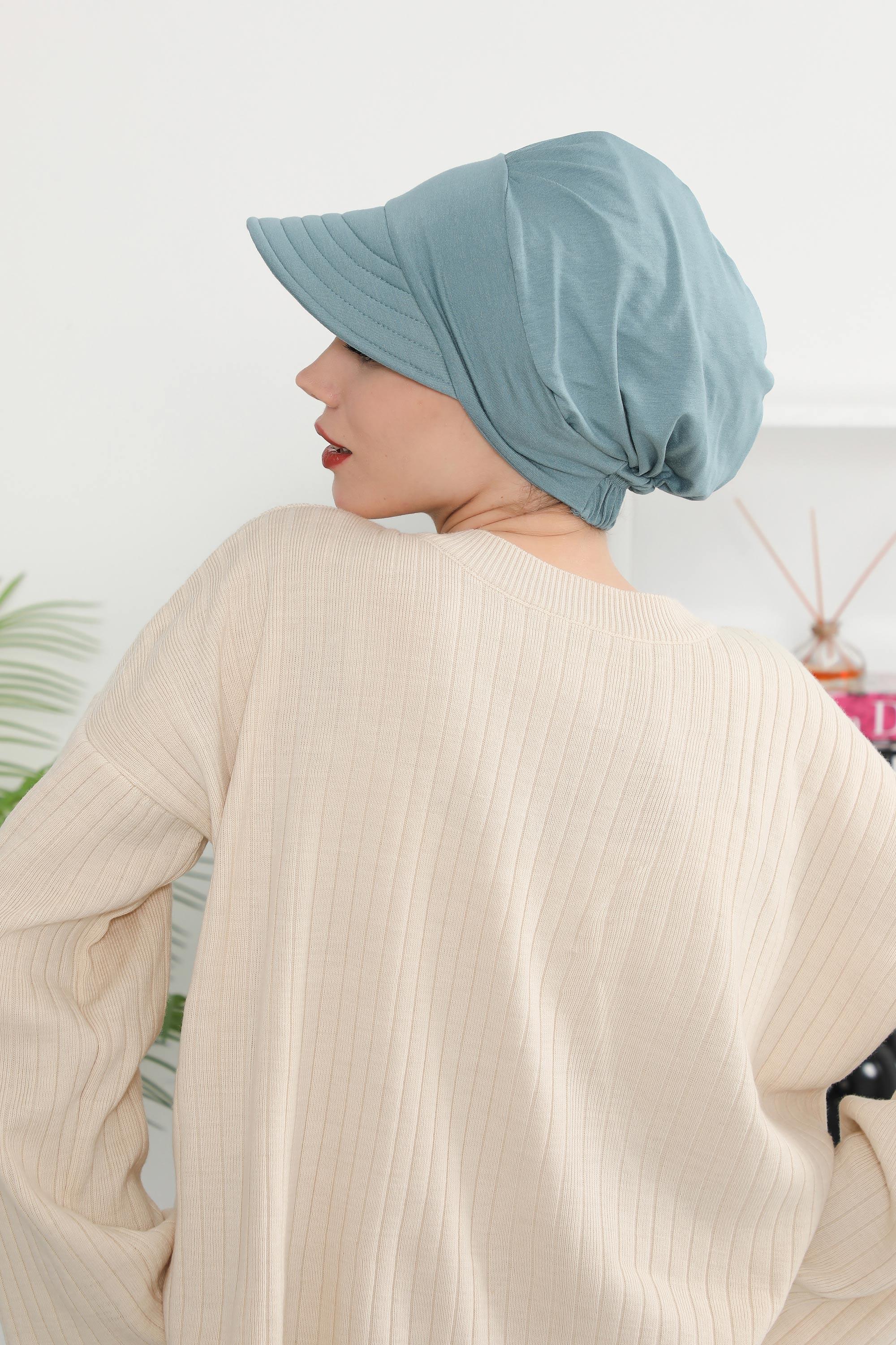 Siperlikli Penye Şapka Bone,B-73