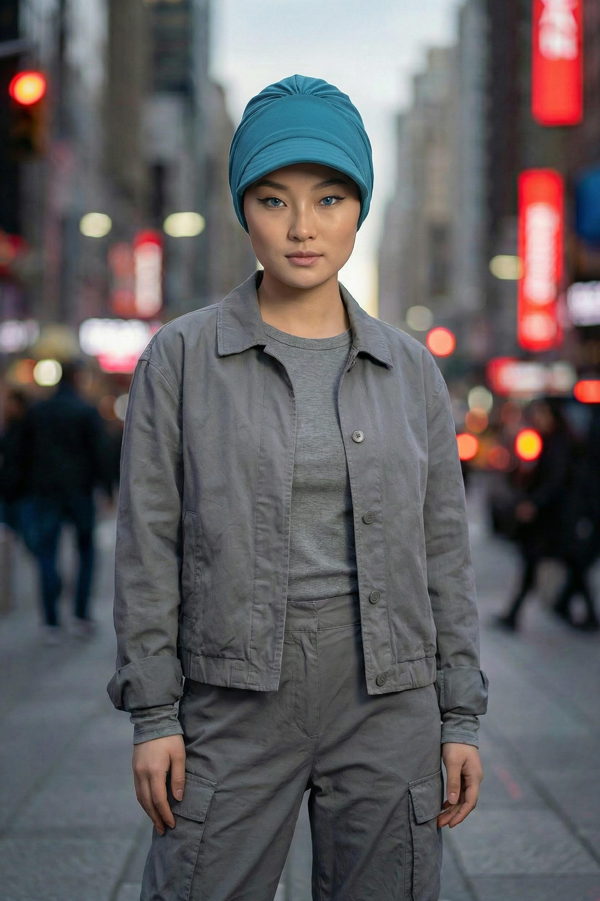 Siperlikli Penye Şapka Bone,B-73