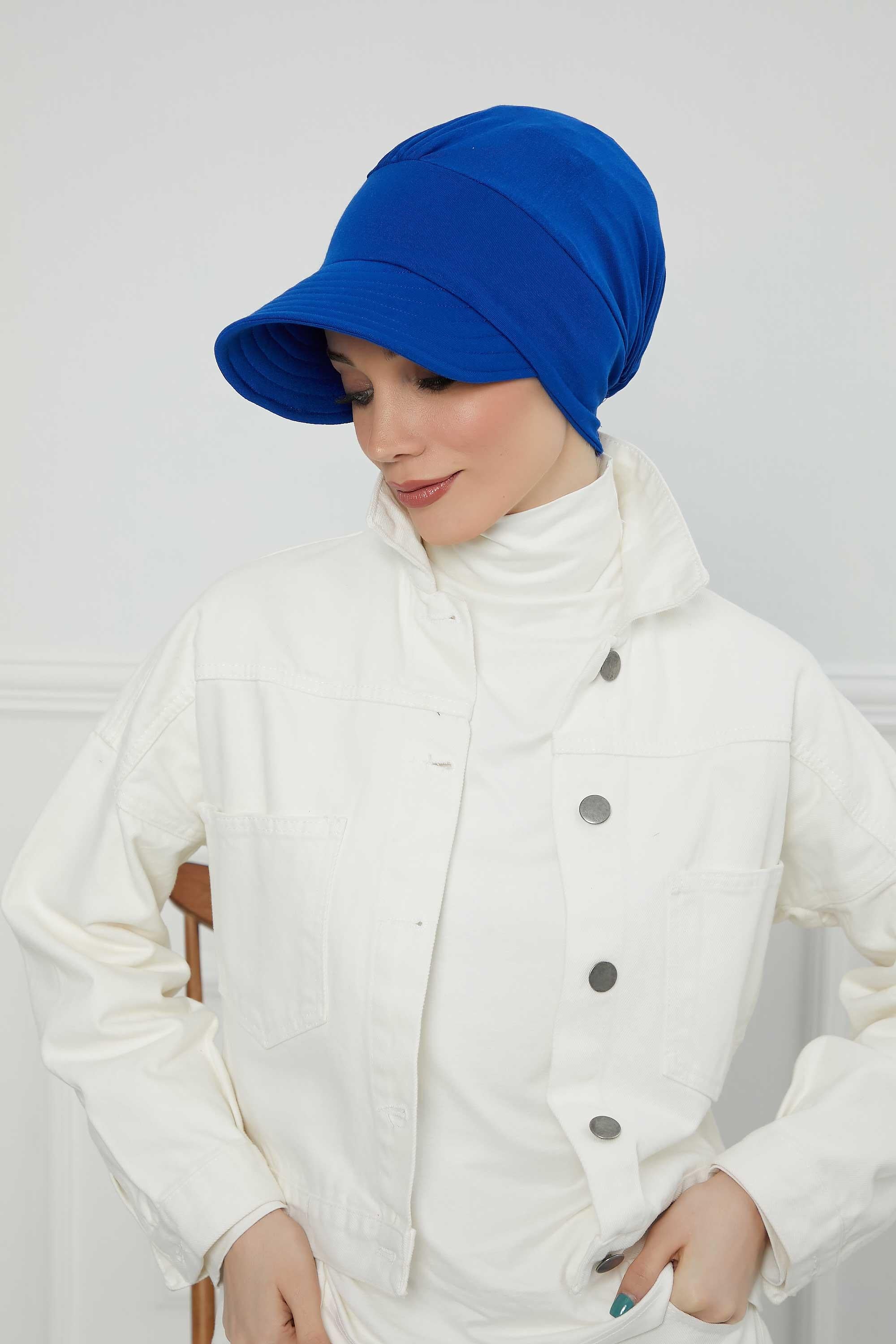 Siperlikli Penye Şapka Bone,B-73